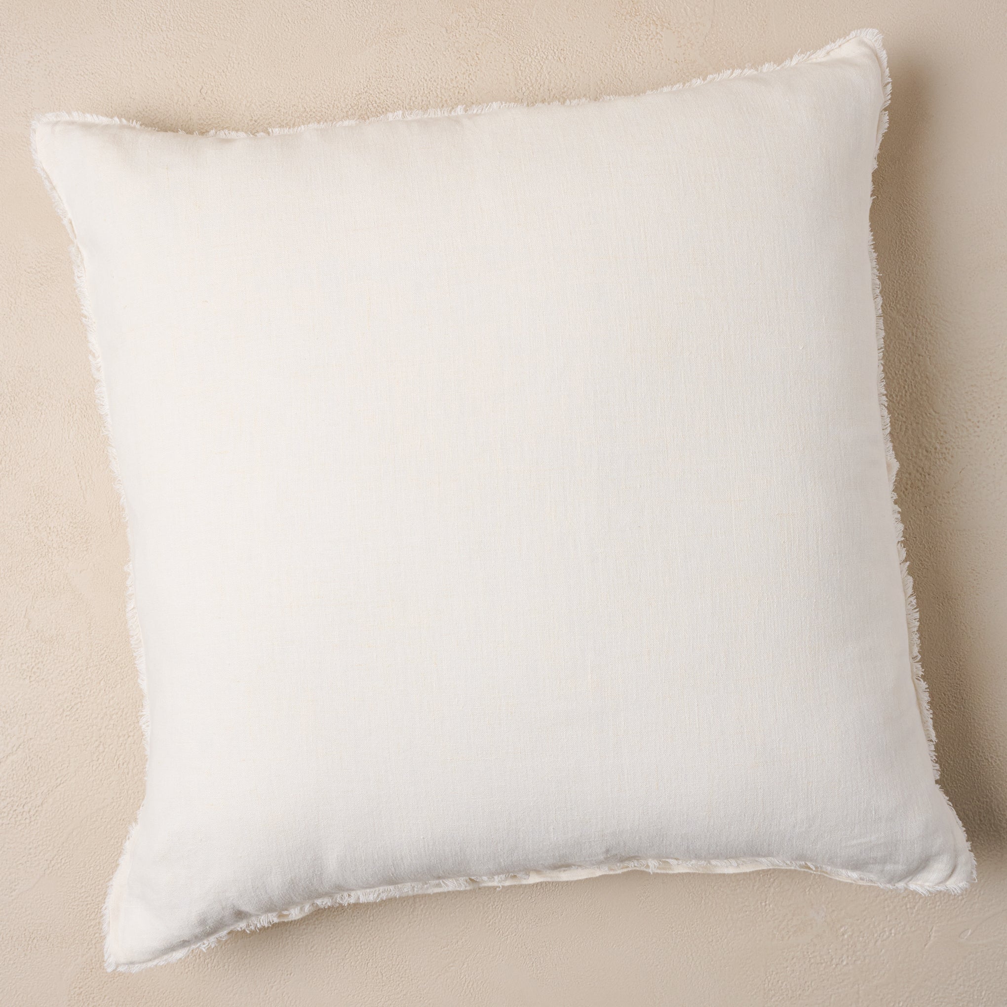 Lorraine Linen Euro Pillow angora