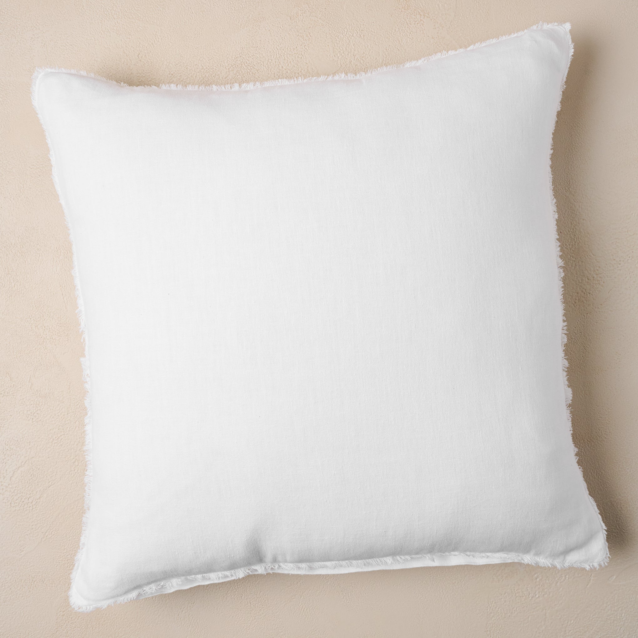 Lorraine Linen Euro Pillow optic white