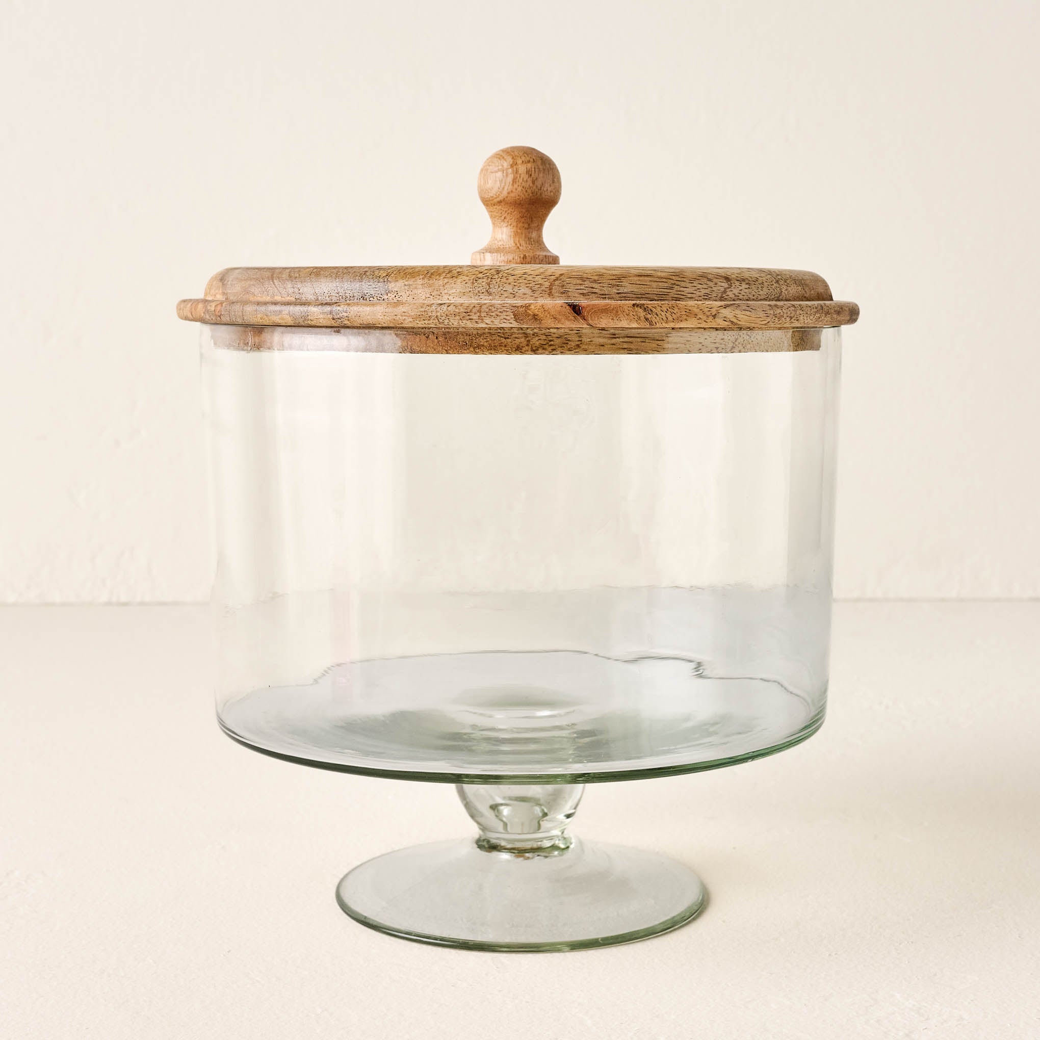 Wooden Lid Trifle Dish $60.00