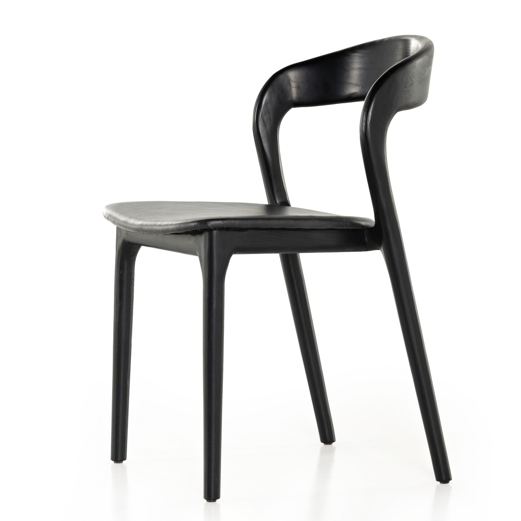 Leigh Dining Chair in sonoma black 