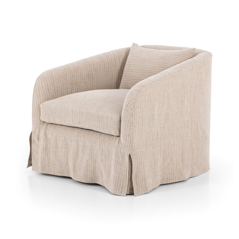 Harris Slipcovered Swivel Chair $1199.00