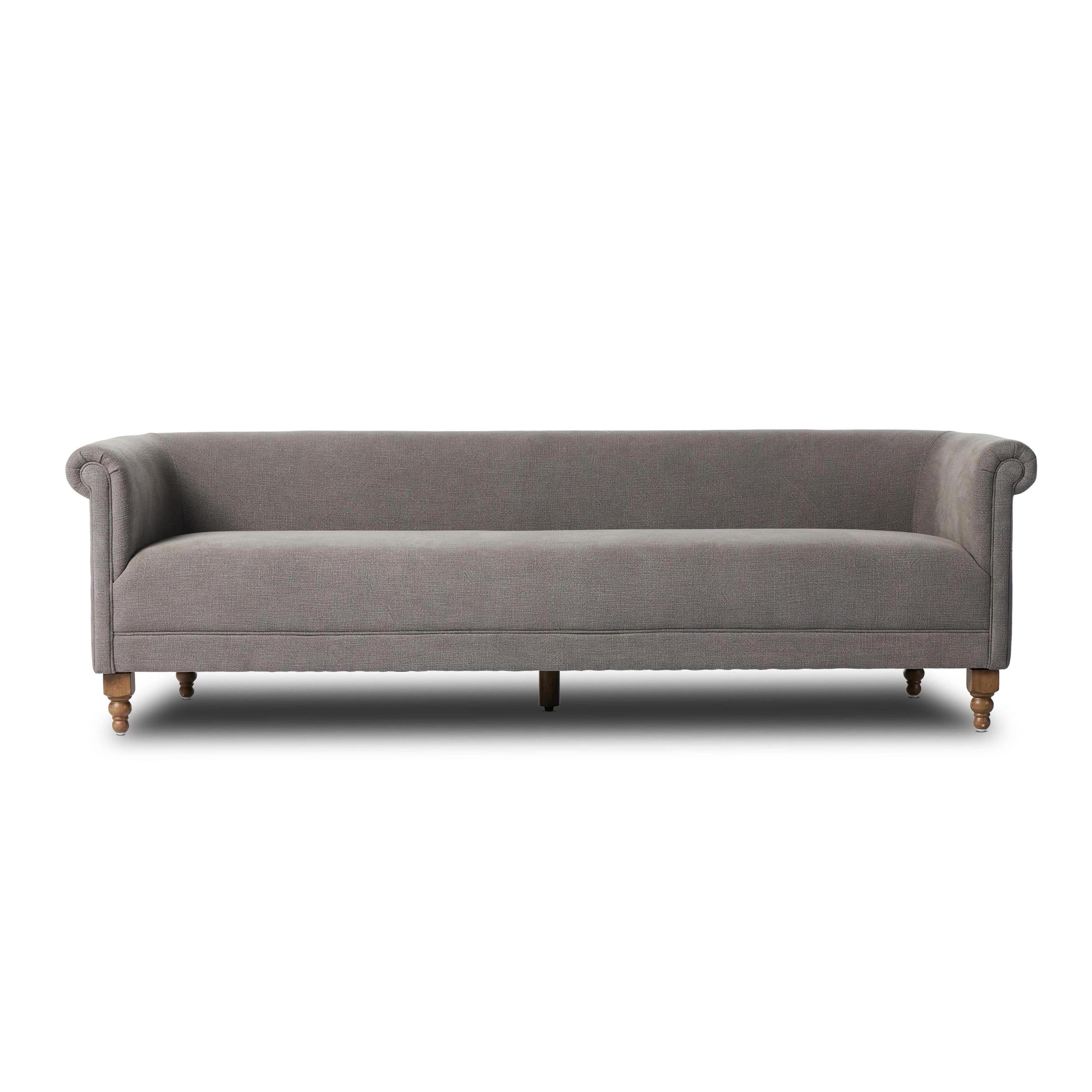 Nellie Sofa in bergamo bark front view