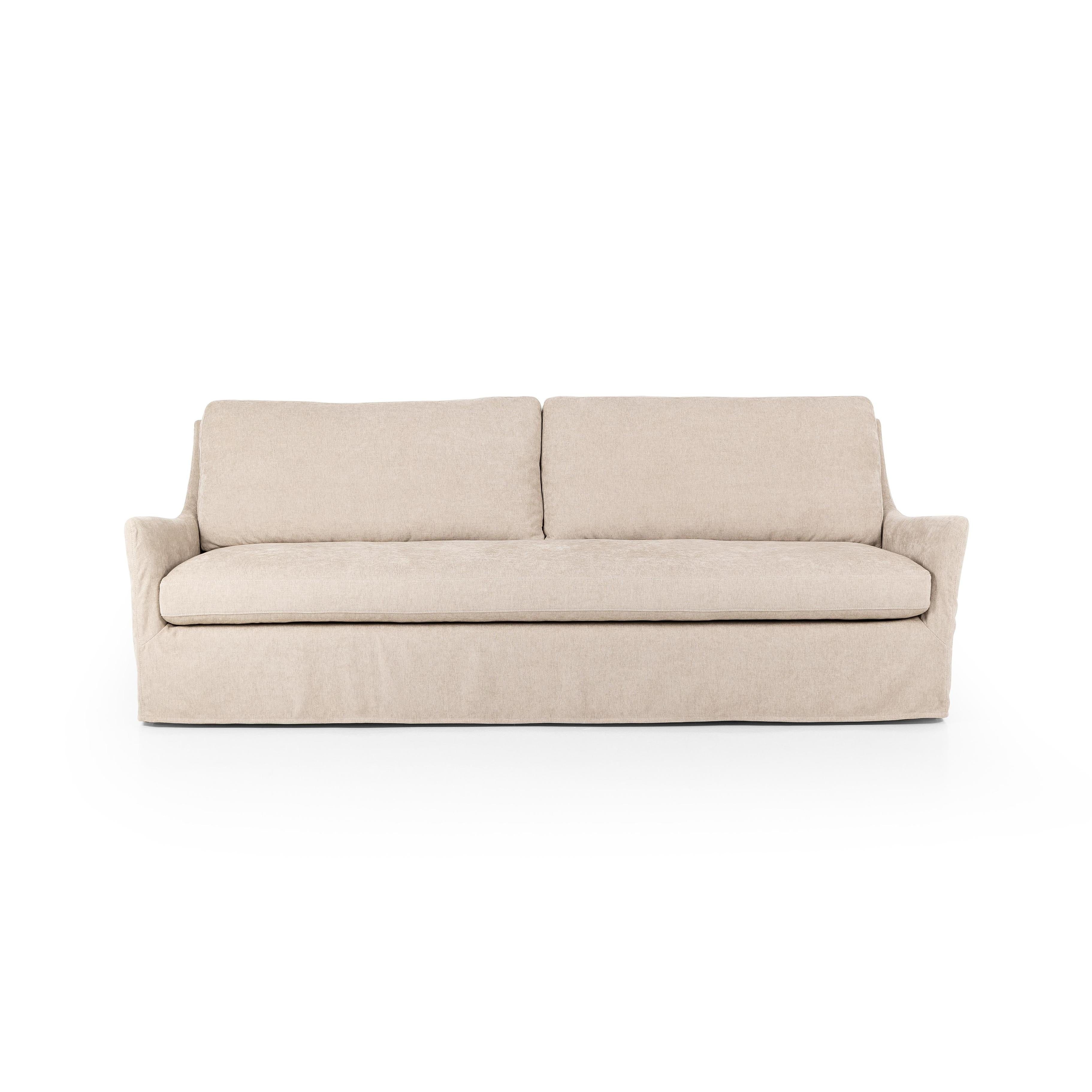 Sabine Slipcover Sofa - shell - front view