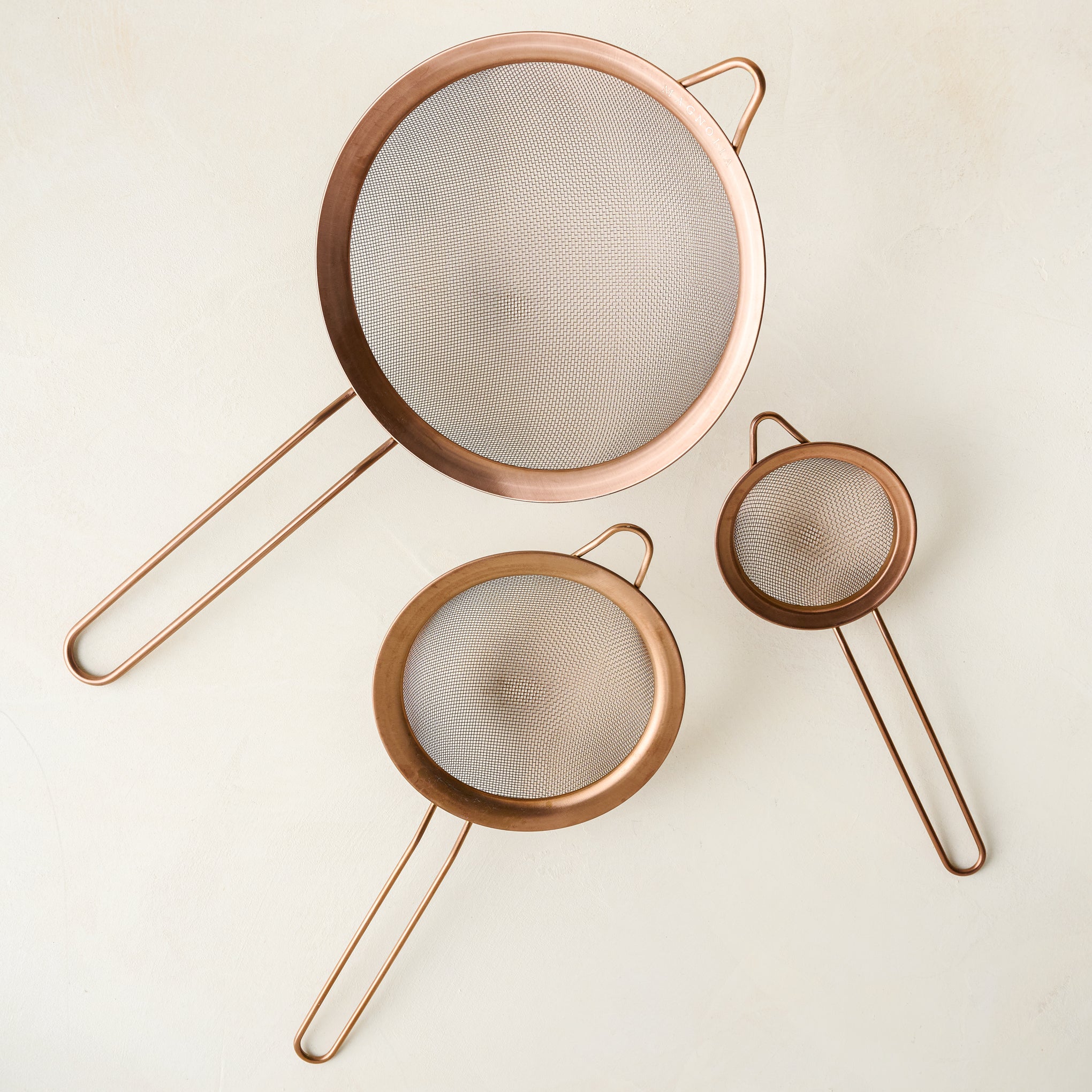 Copper Sieves Set of 3