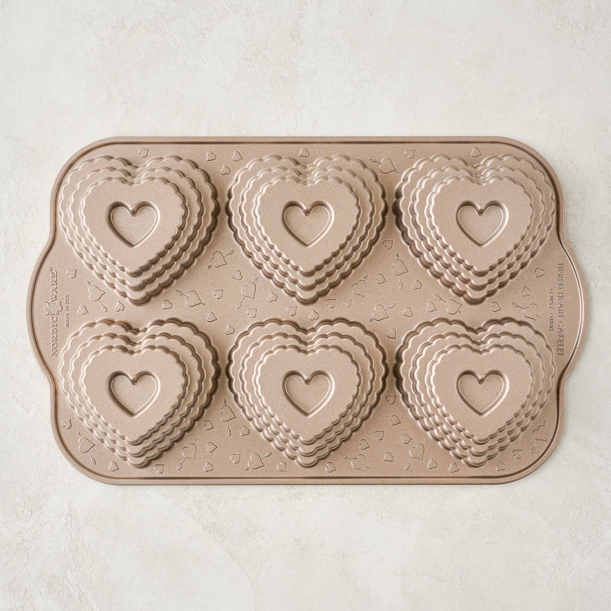 Nordic Ware Tiered Heart Bundt Pan