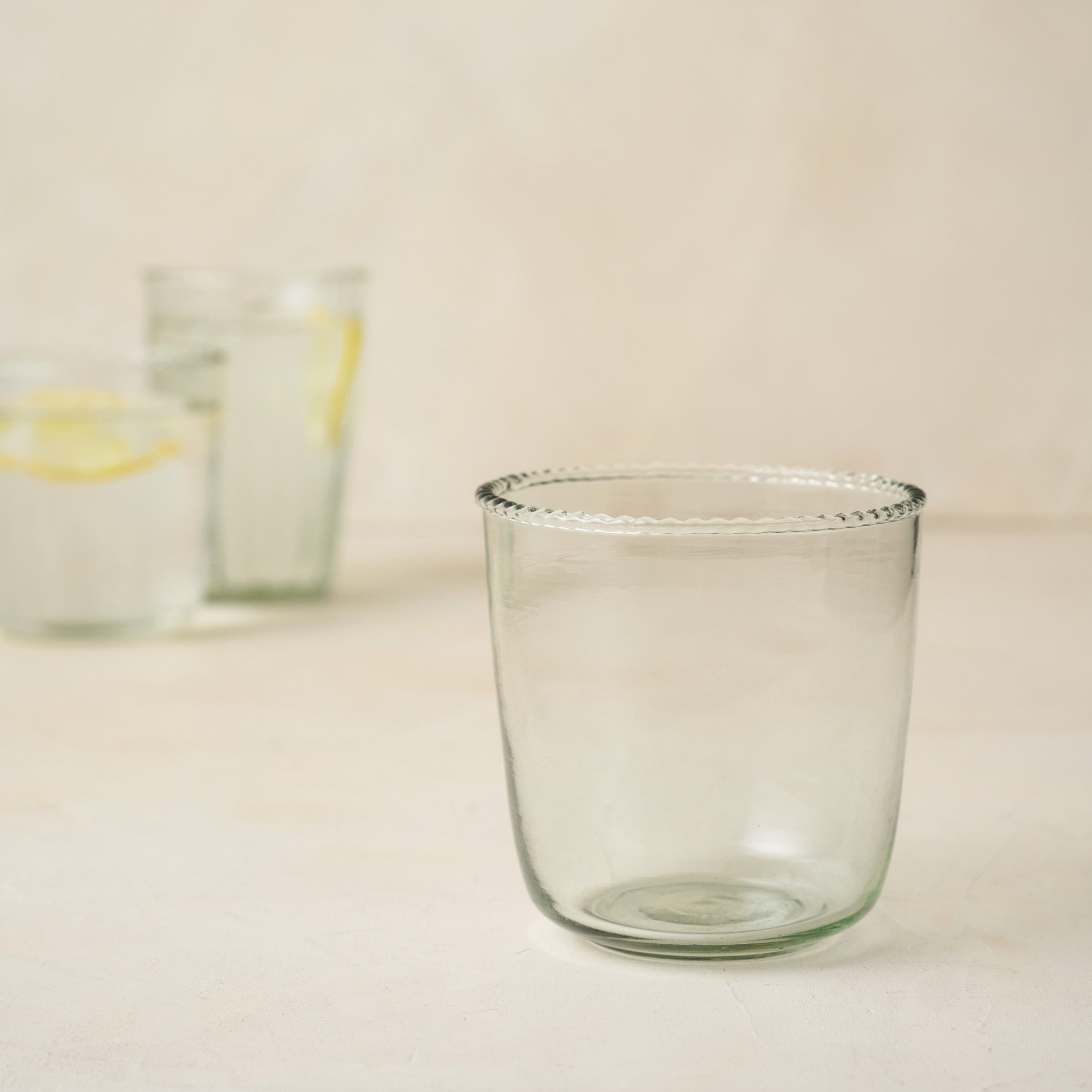 Decorative Recycled Glass Tumblers - Set of Four