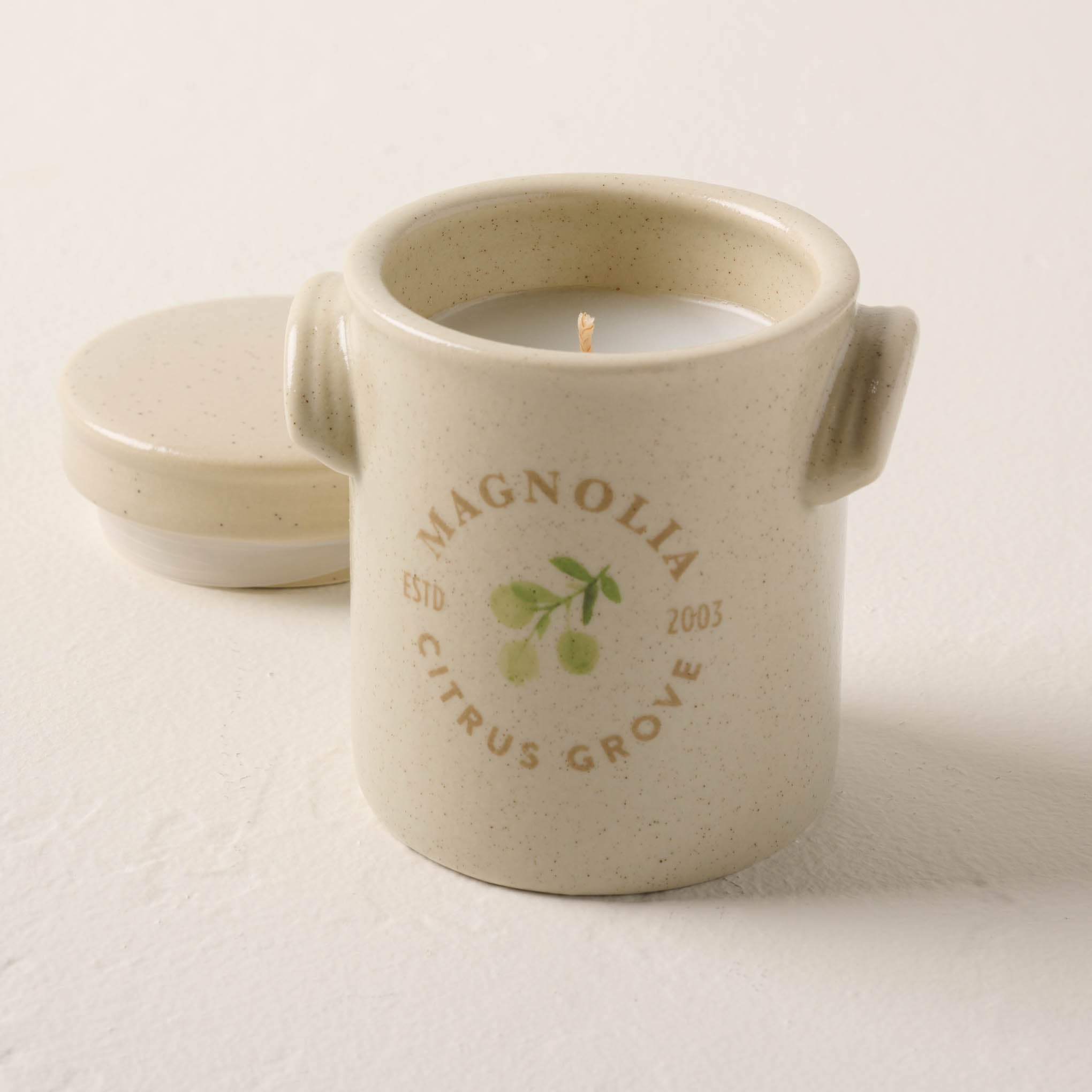 citrus grove scented magnolia candle  On sale for $19.20, discounted from $24.00