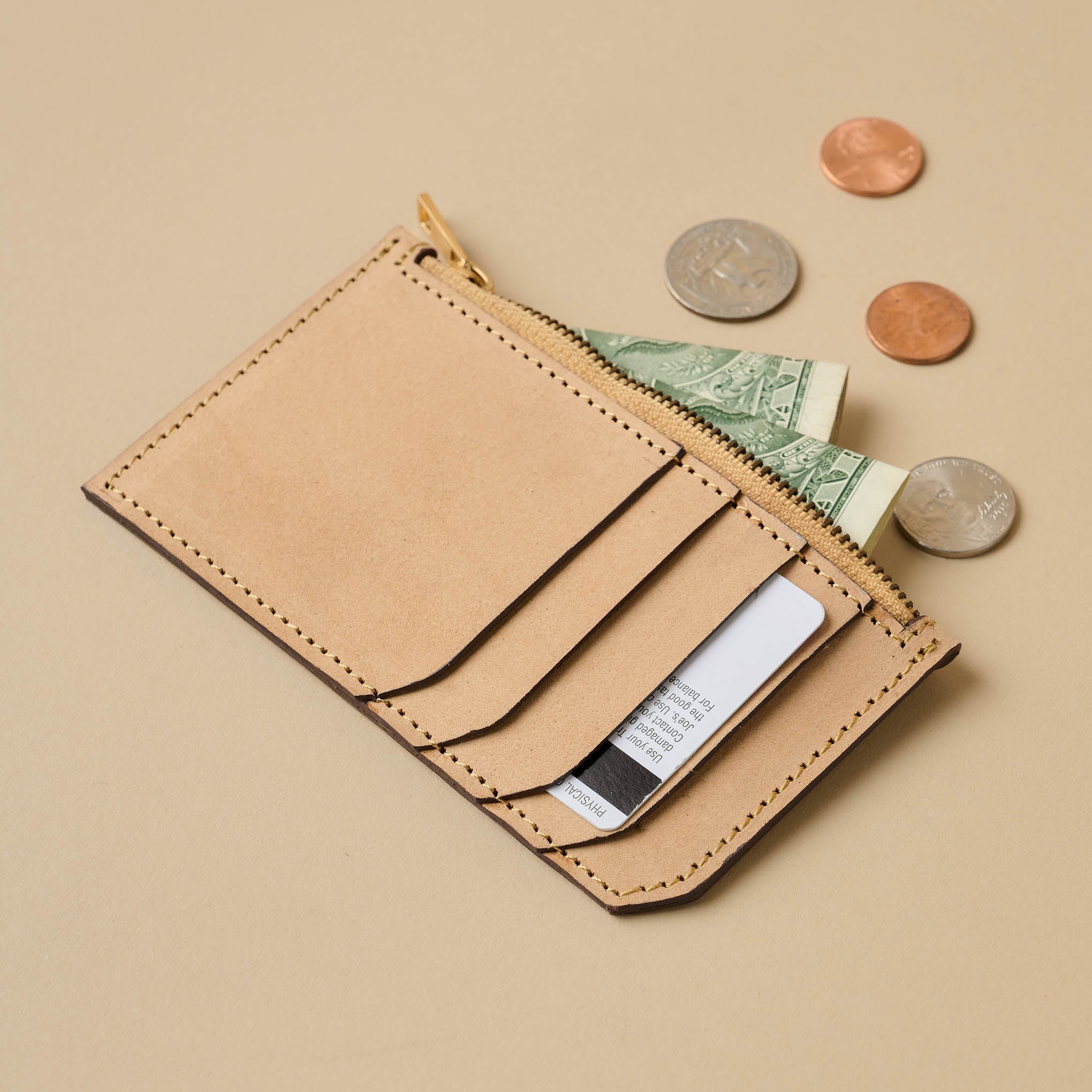 Magnolia Essential Taupe Card Holder On sale for $47.60, discounted from $68.00