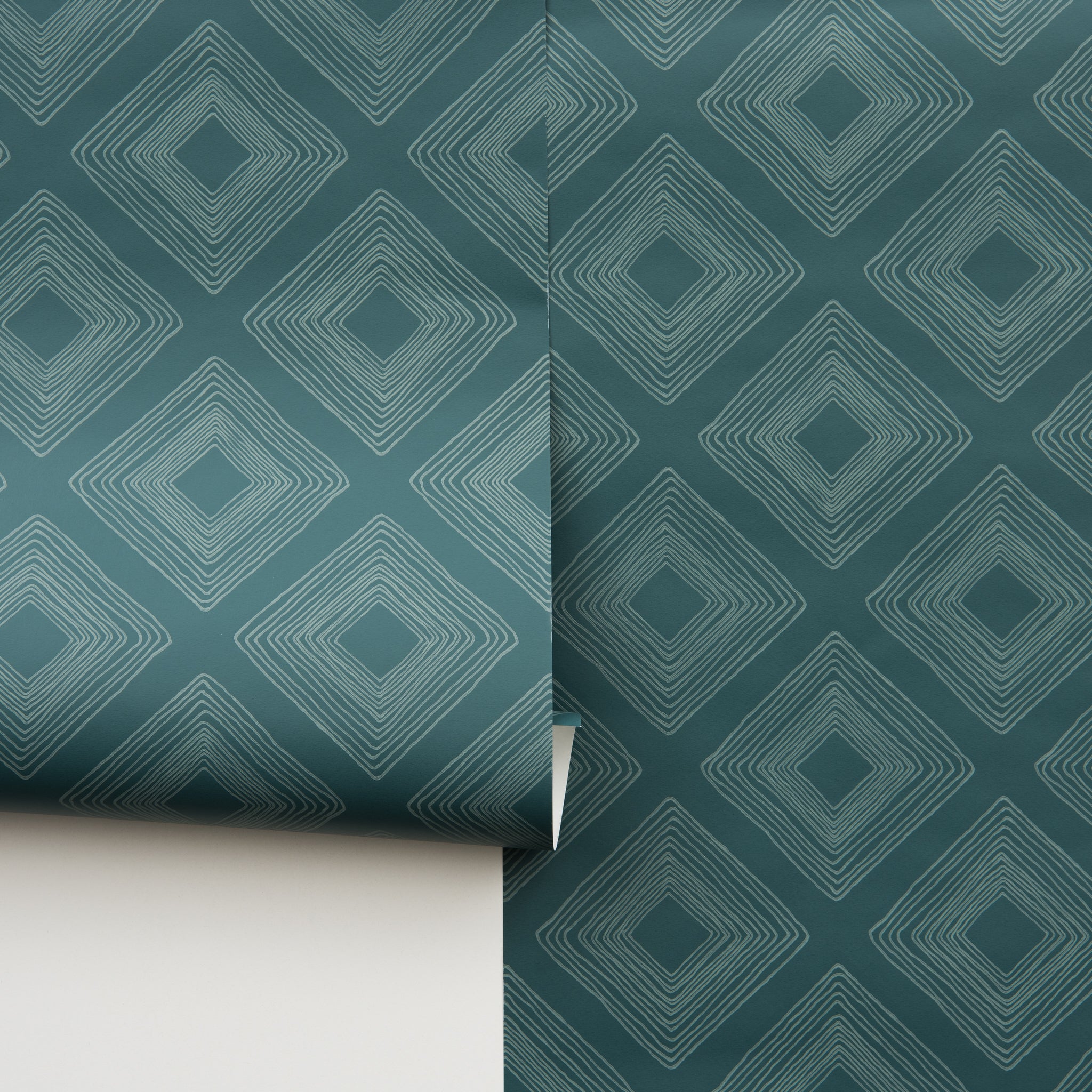 Diamond Sketch Wallpaper teal $120.00