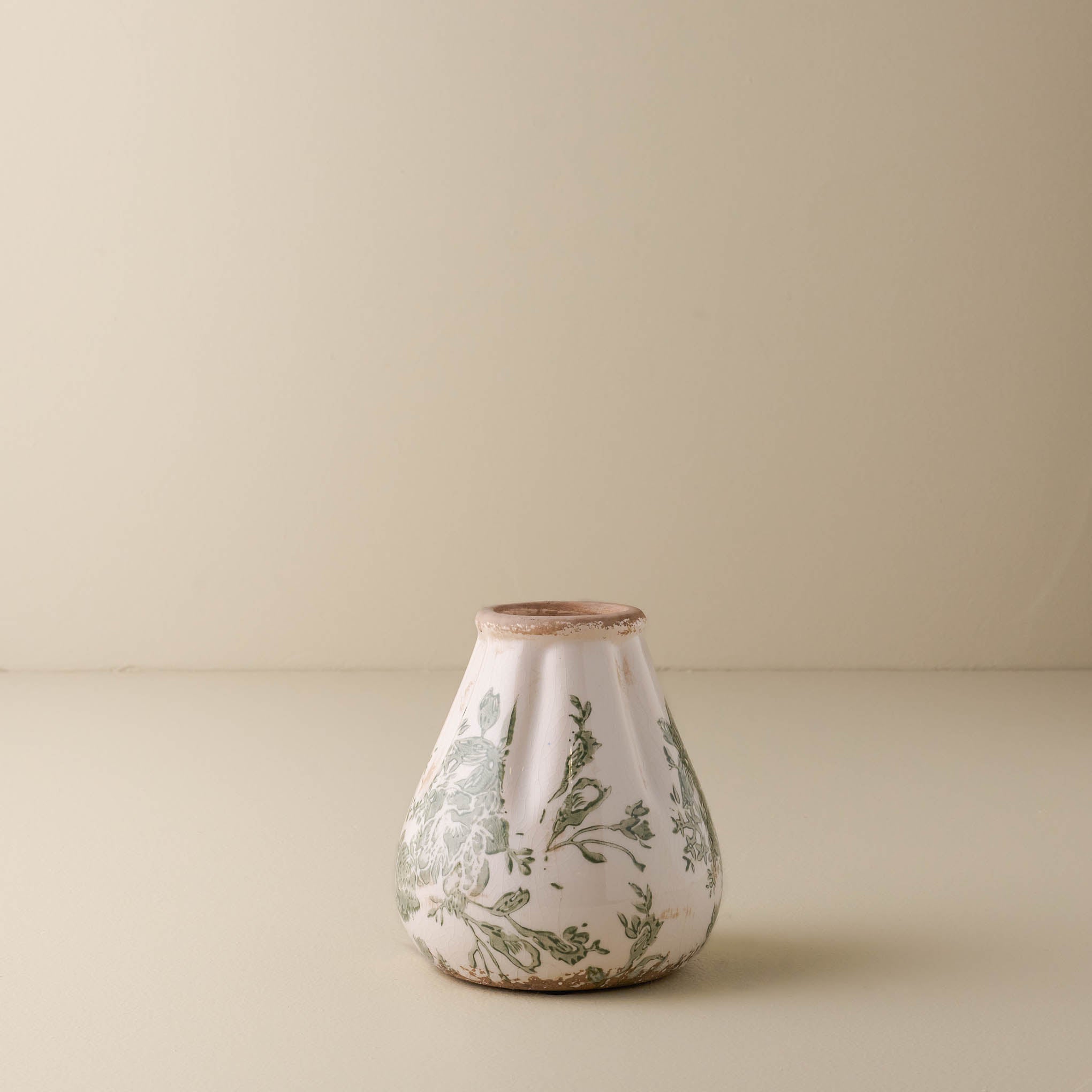 Large Distressed Stoneware Vase