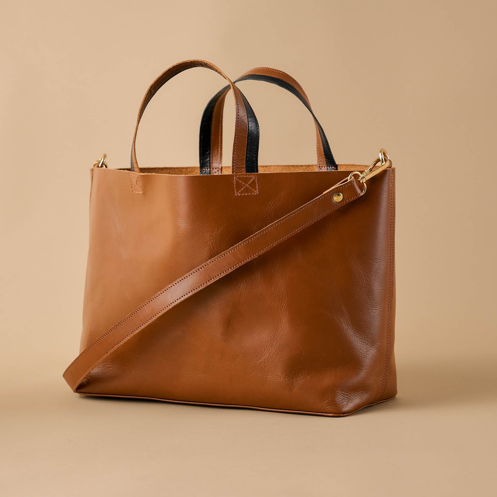 Magnolia Essential Caramel Crossbody Tote On sale for $190.40, discounted from $238.00