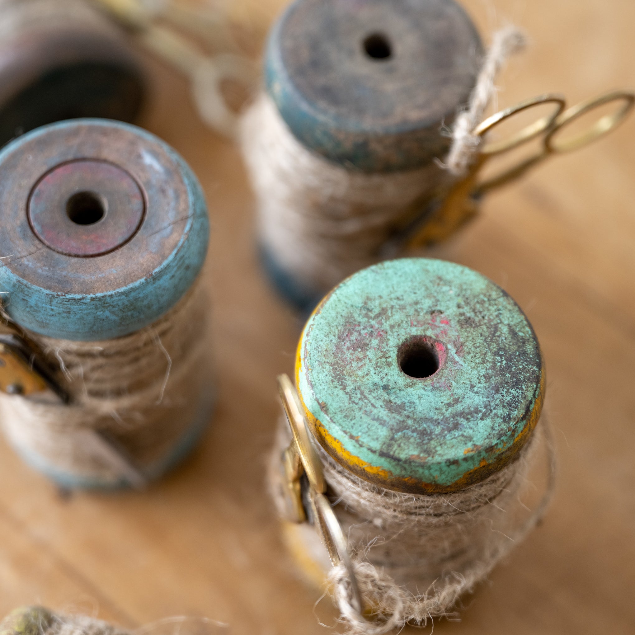 Heirloom Collection – wooden spools of thread