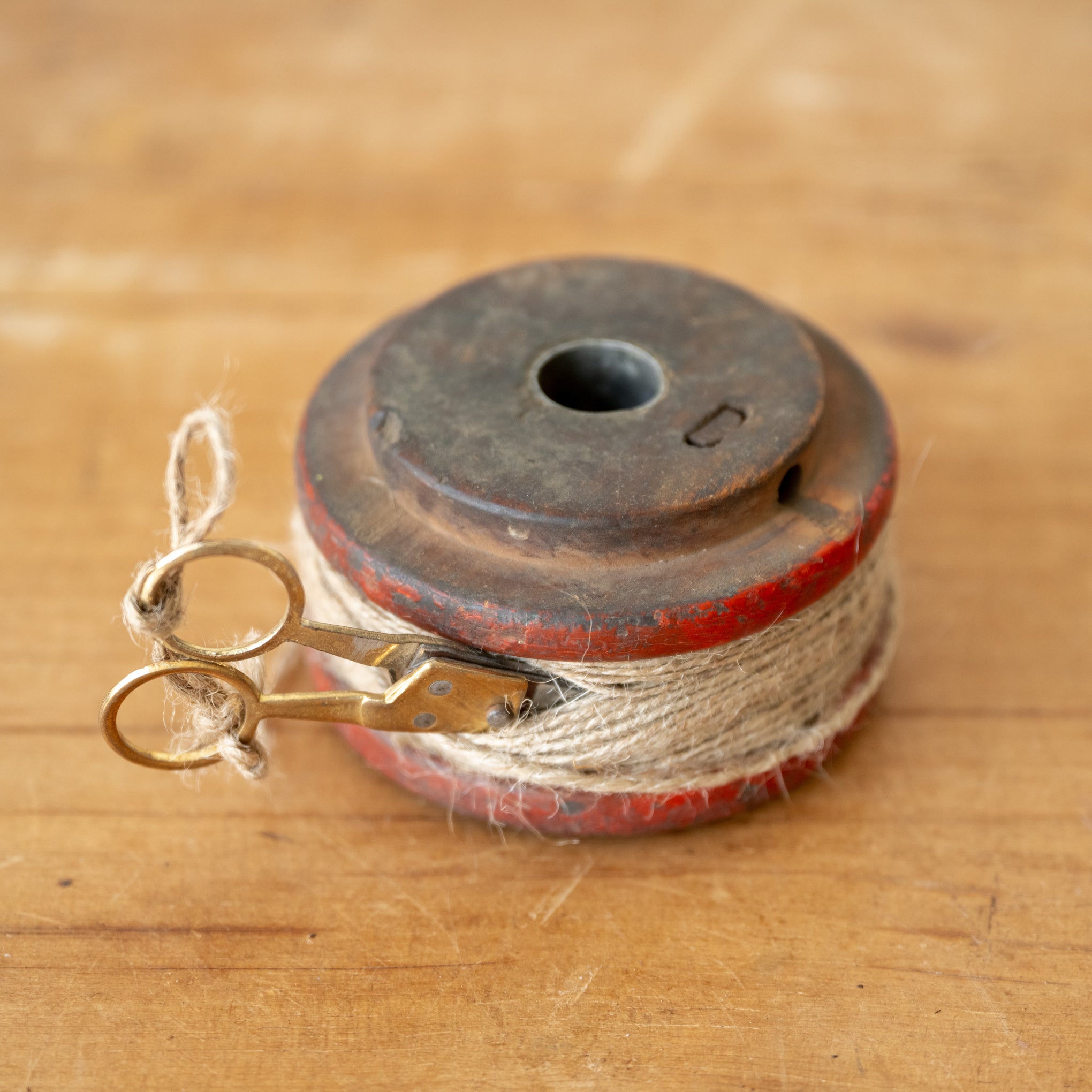 Found wooden spools - short wide