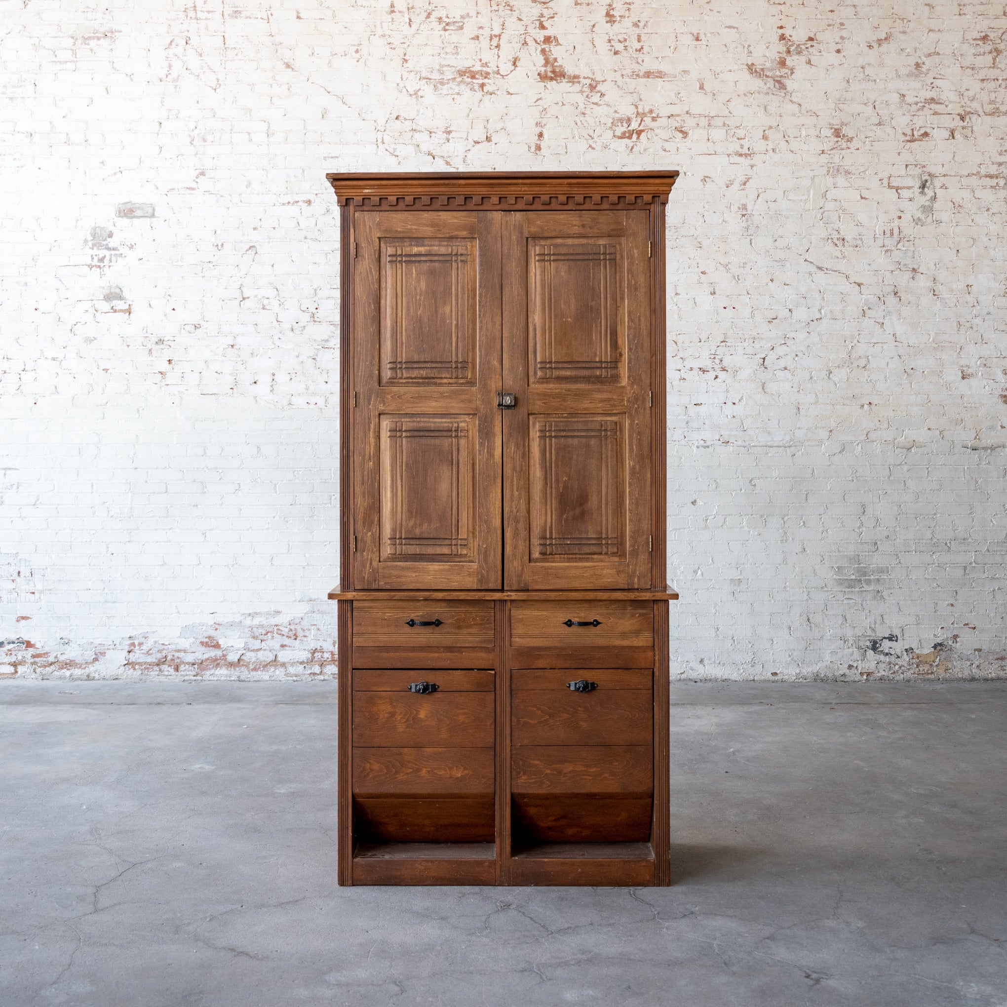 Vintage wooden cupboard deals