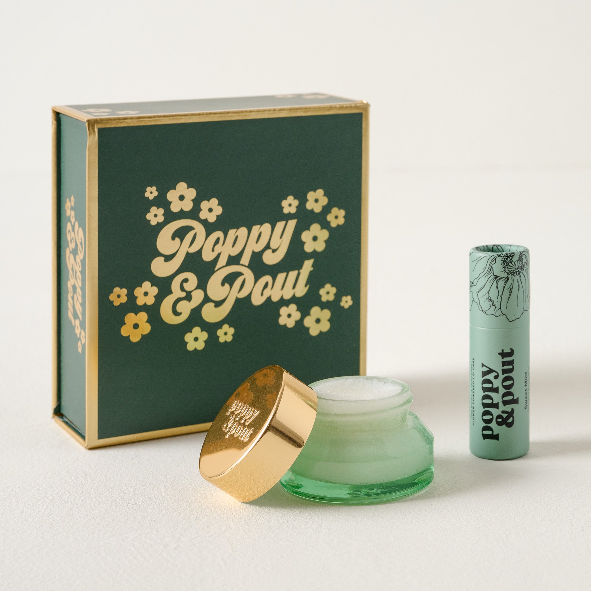 Poppy and Pout Lip Care Duo Set - Sweet Mint