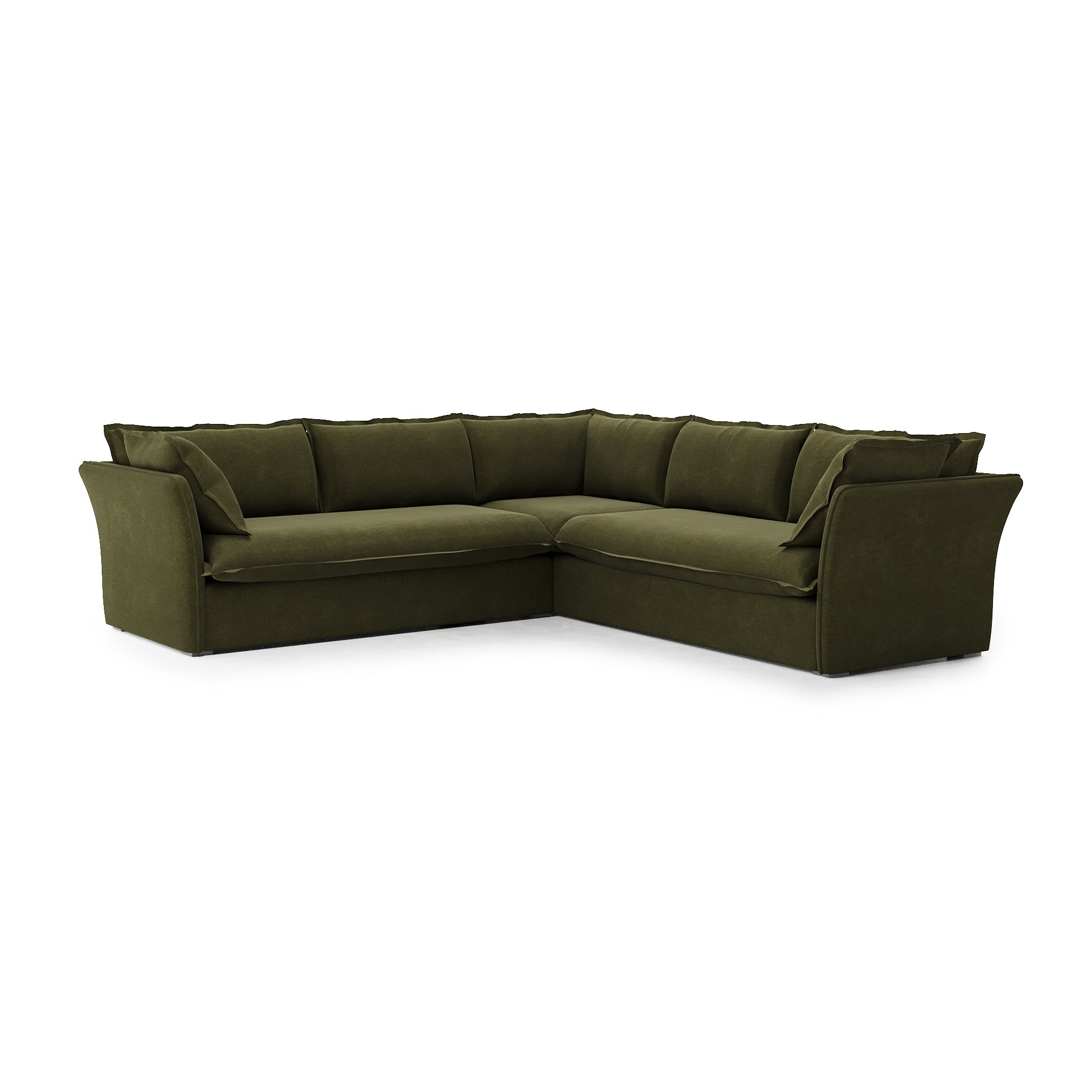 Sunday Sectional forest velvet