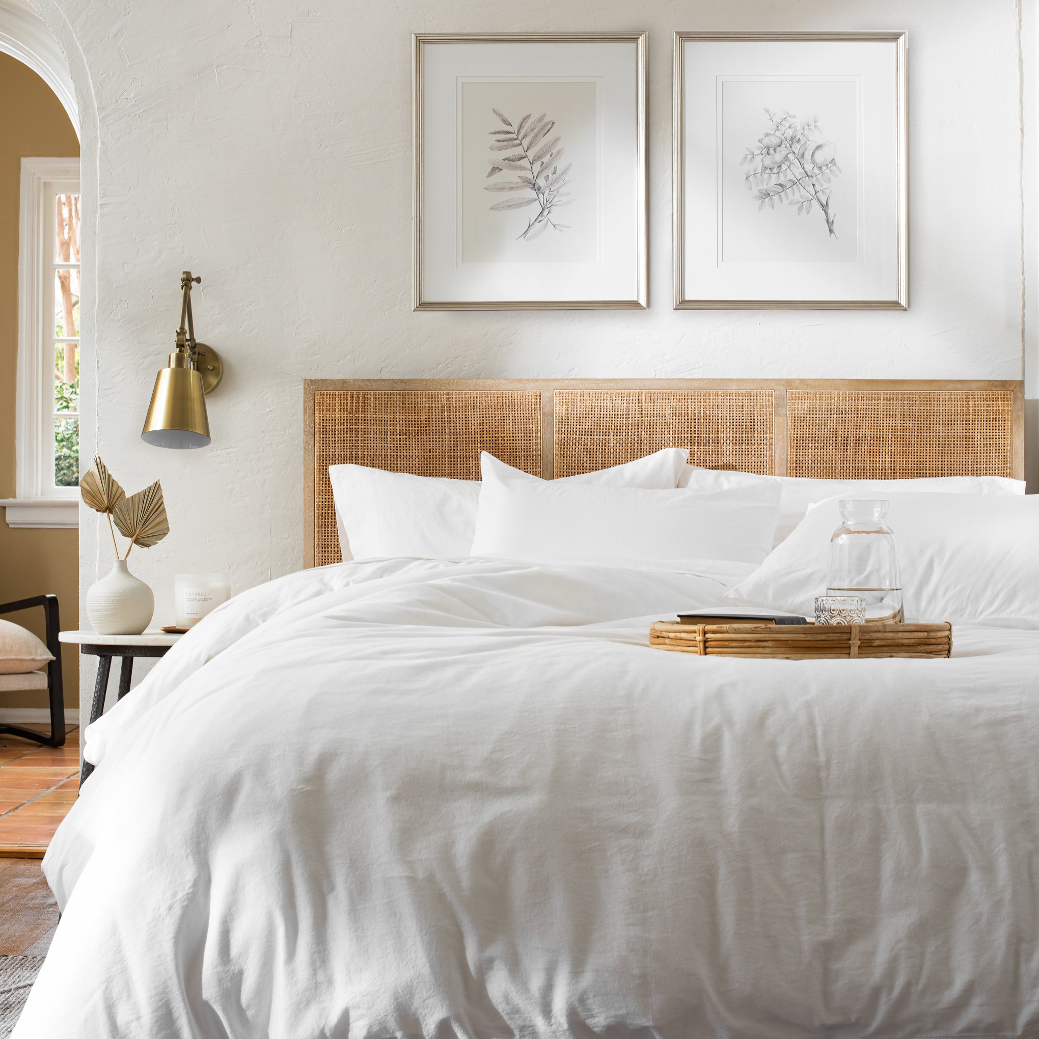 Optic White Linen Cotton - Duvet On sale for $79.50, discounted from $159.00