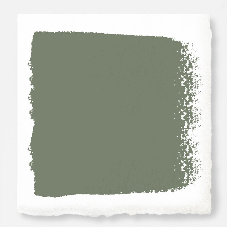 Earthy green with natural hints of hazel paint named olive grove