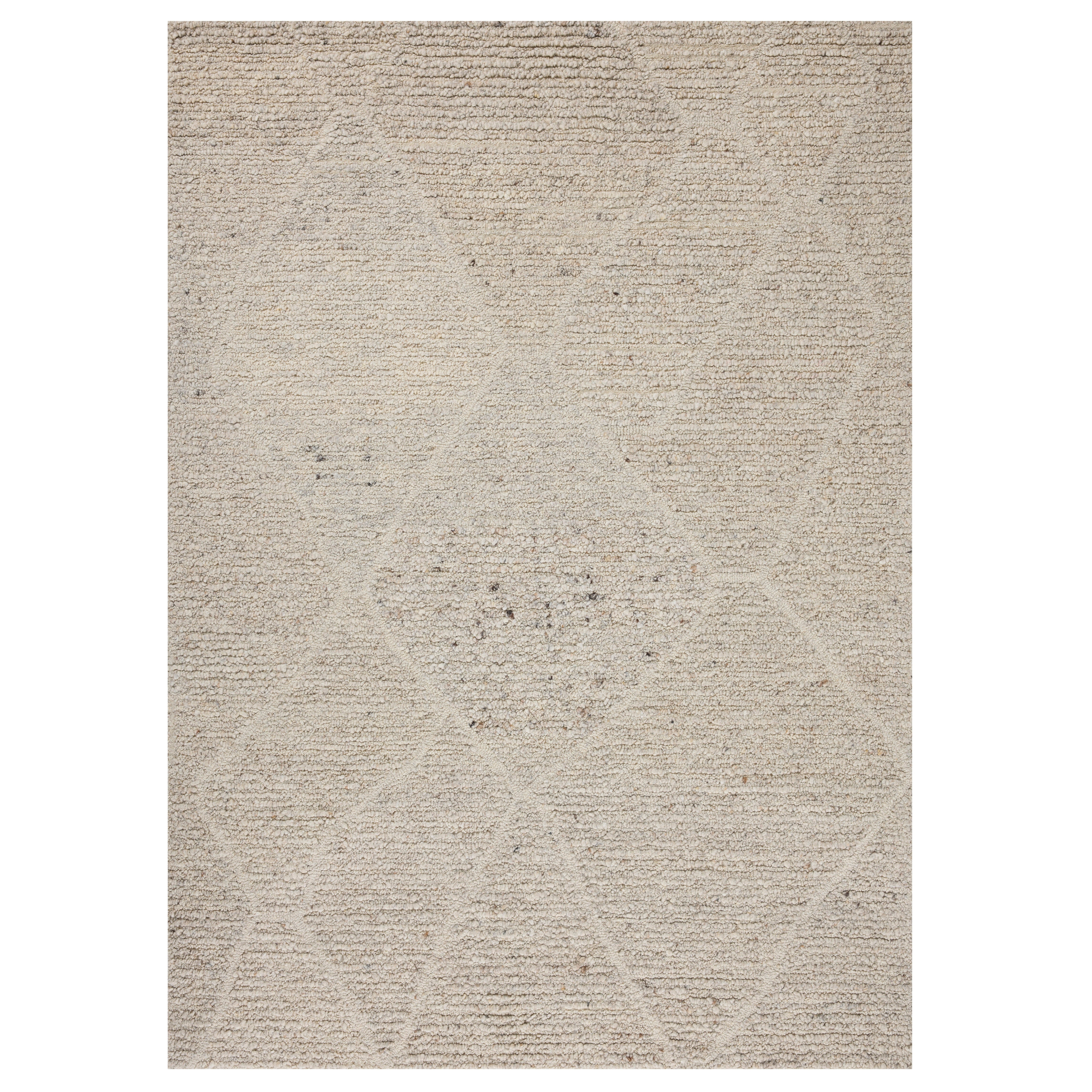 Myra White Diamond Rug - Magnolia