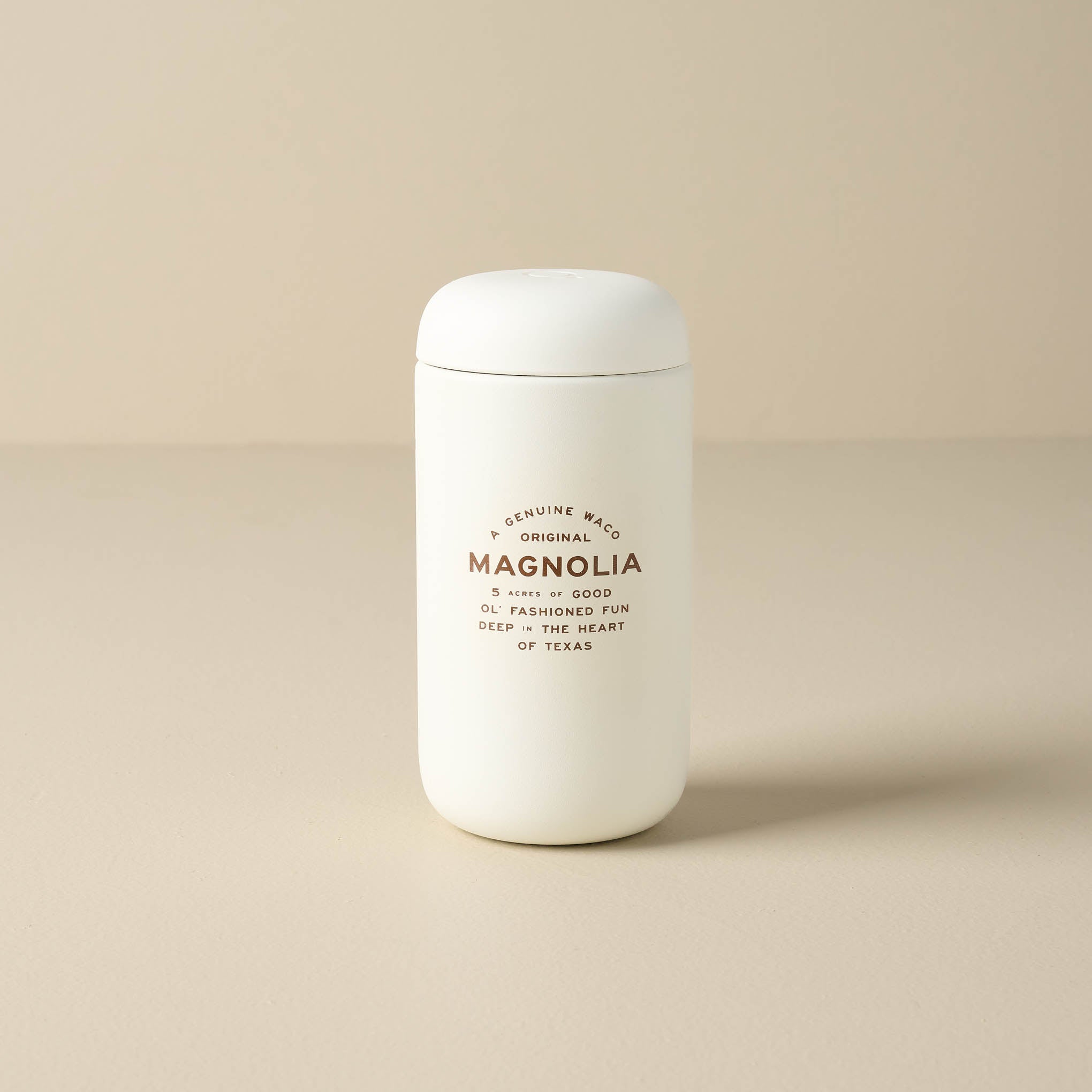 Magnolia Logo White Tumbler 12 oz