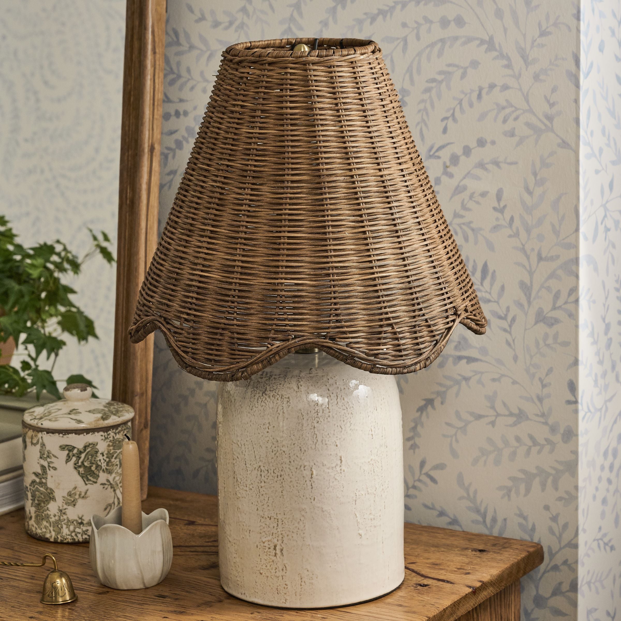 Farrah Table Lamp - Textured Cream $168.00