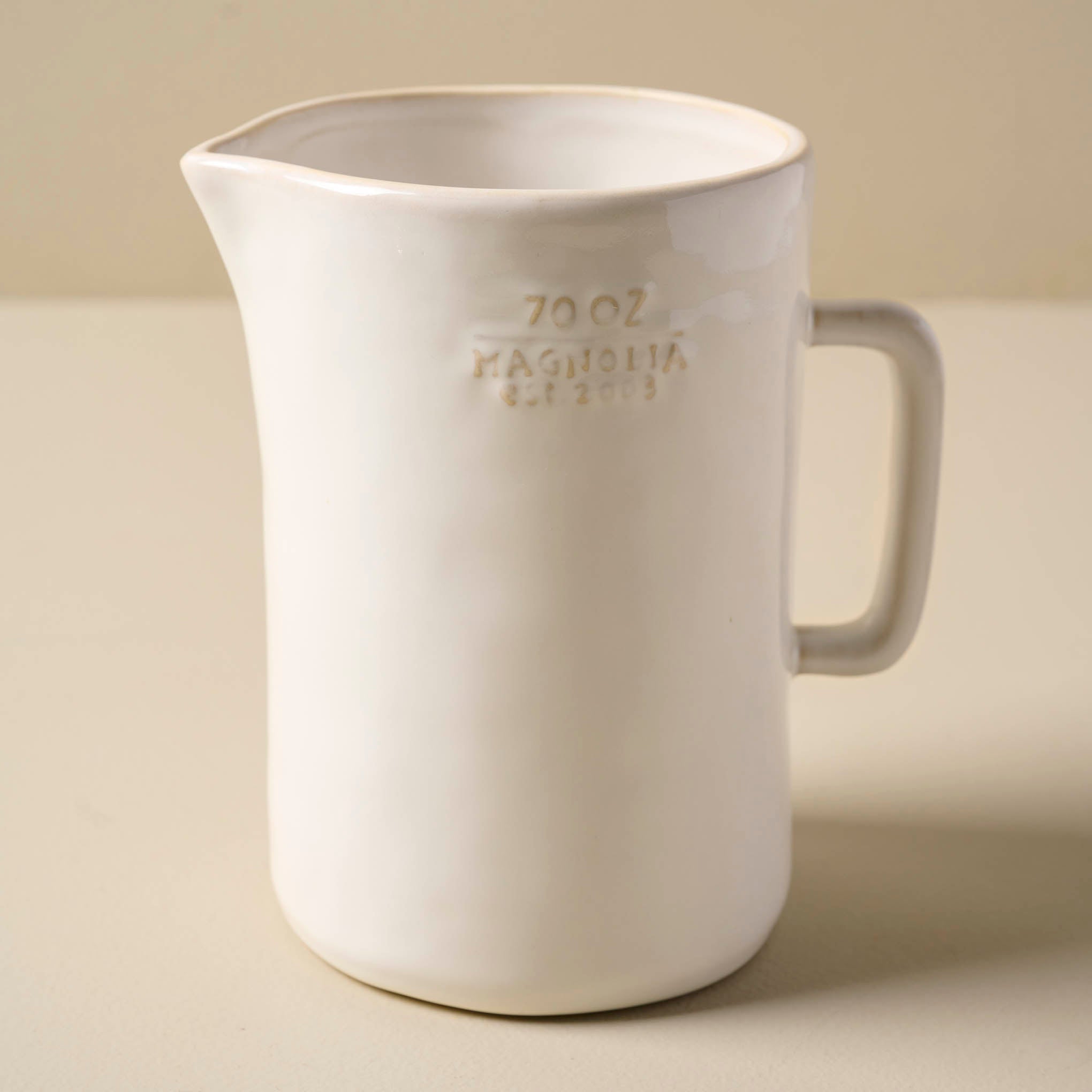 Magnolia Est. Ceramic Pitcher $32.00