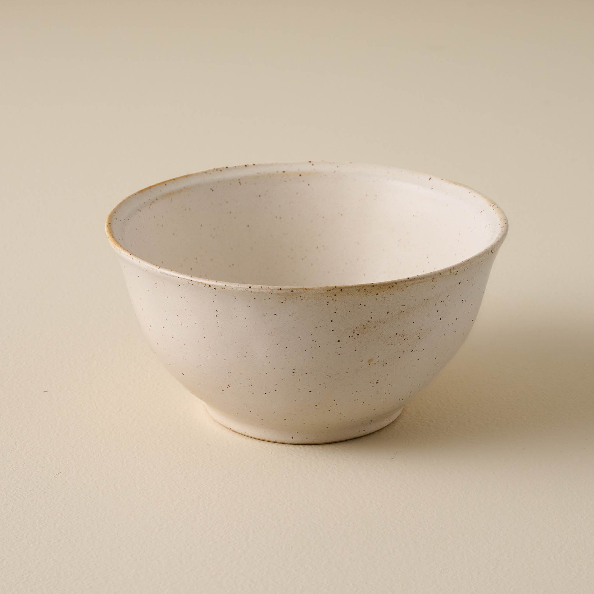 French White Speckle Cereal Bowl