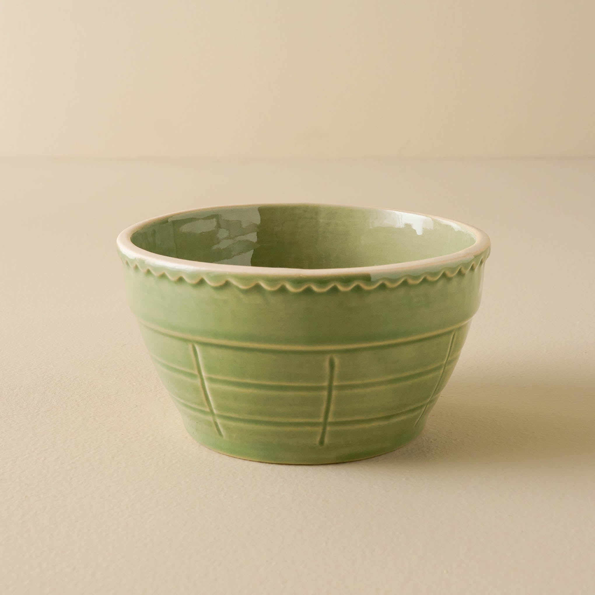 Vintage-Inspired Green Cereal Bowl $12.00