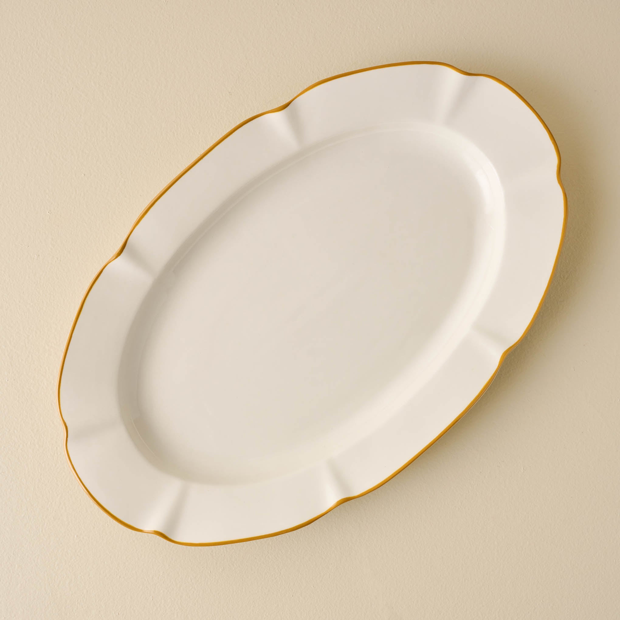 Luna Scalloped Serving Platter