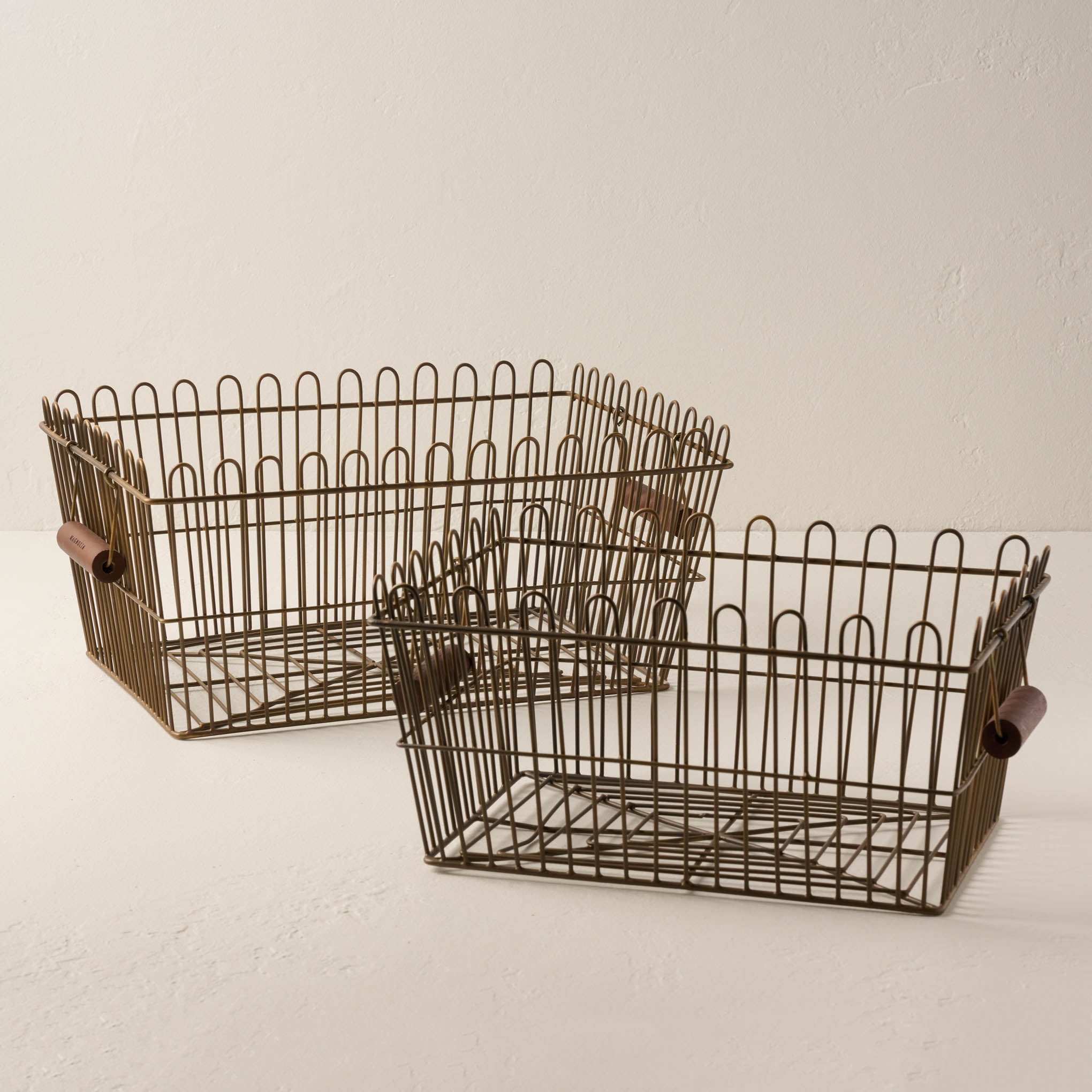 large and small sized rectangular vintage wire baskets On sale for $35.20, discounted from $44.00
