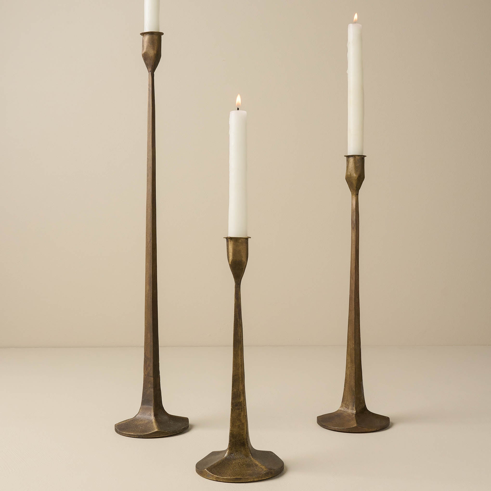 Antique Brass Gatecrest tall medium and short with candlesticksItems range from $28.00 to $32.00