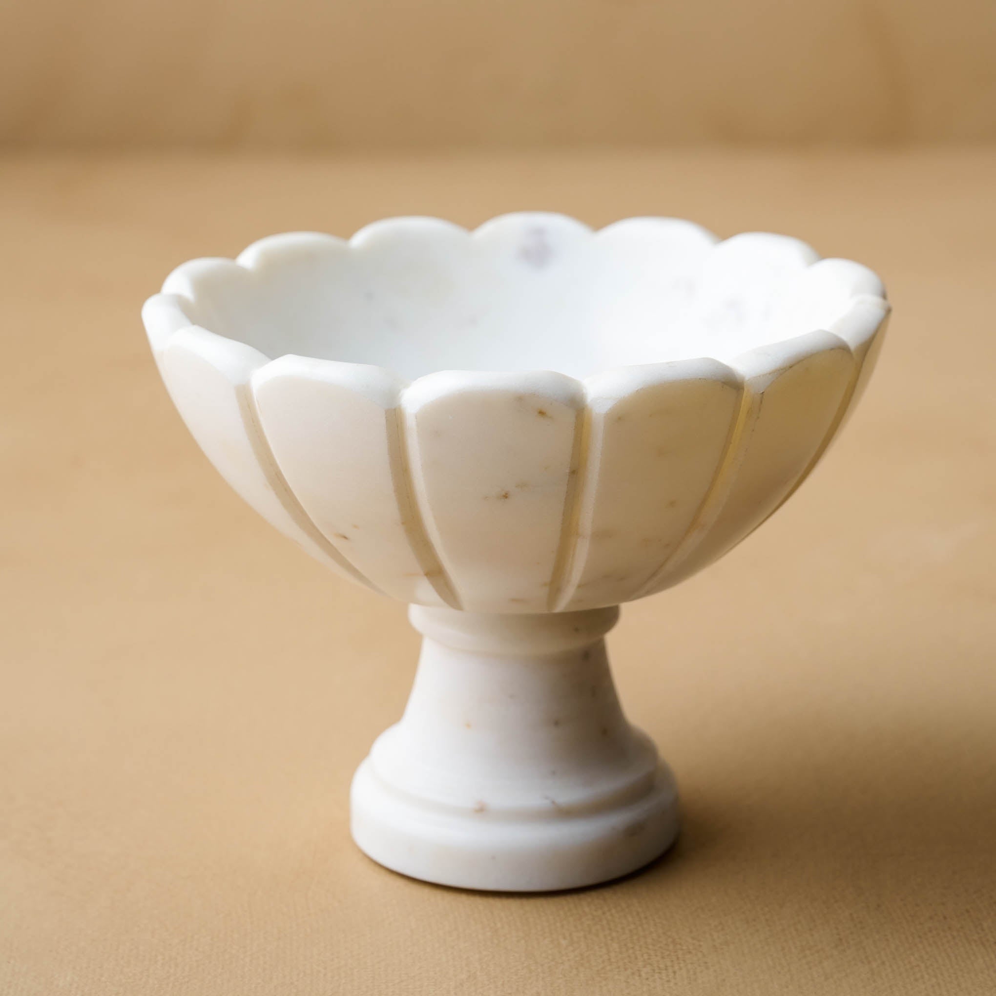 Marble Scalloped Accent Bowl $50.00