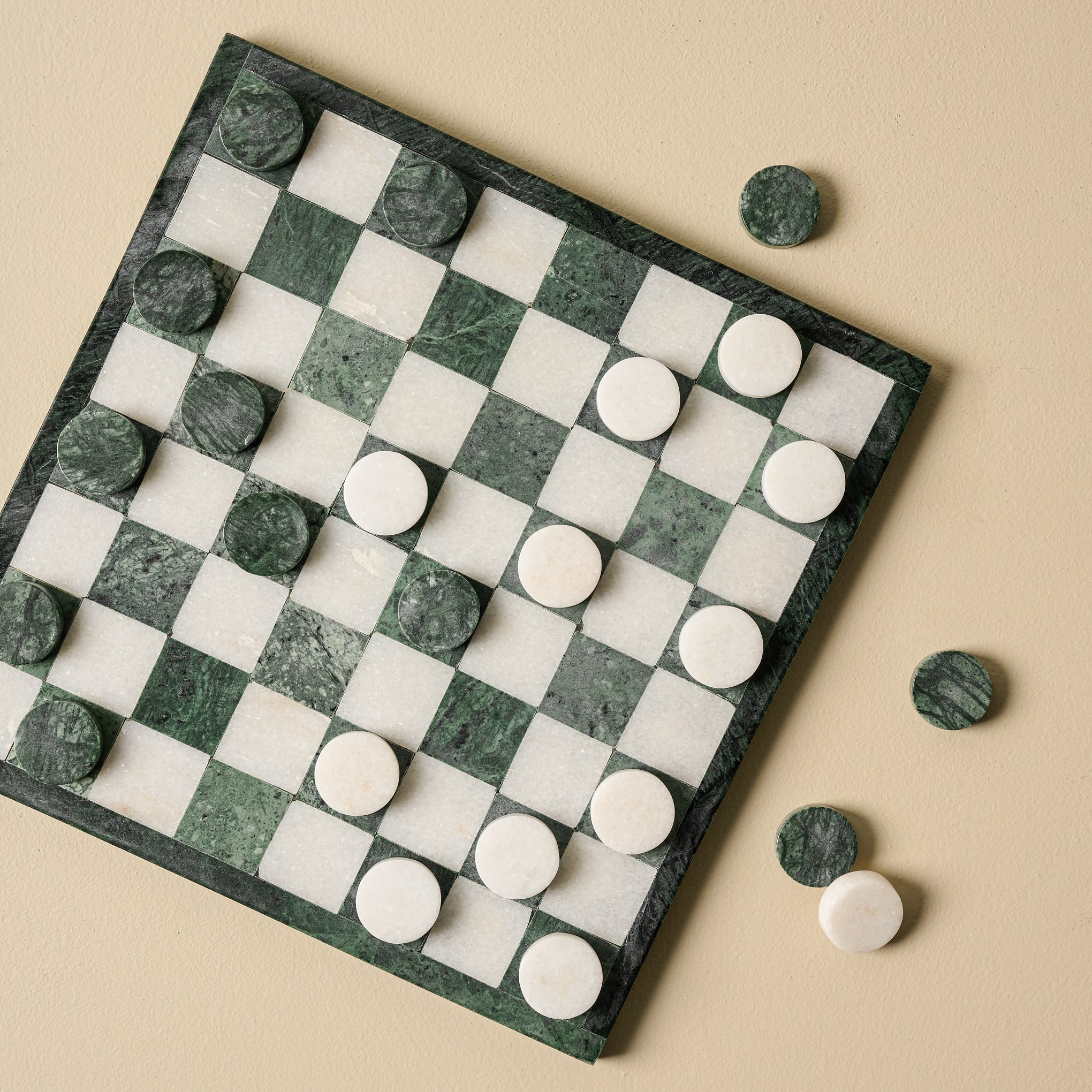 Marble checkers sales