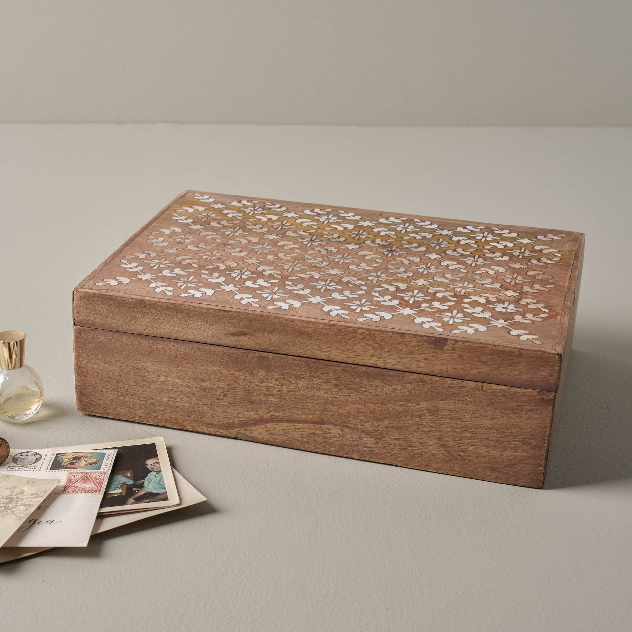 Wooden Memories Box - Magnolia