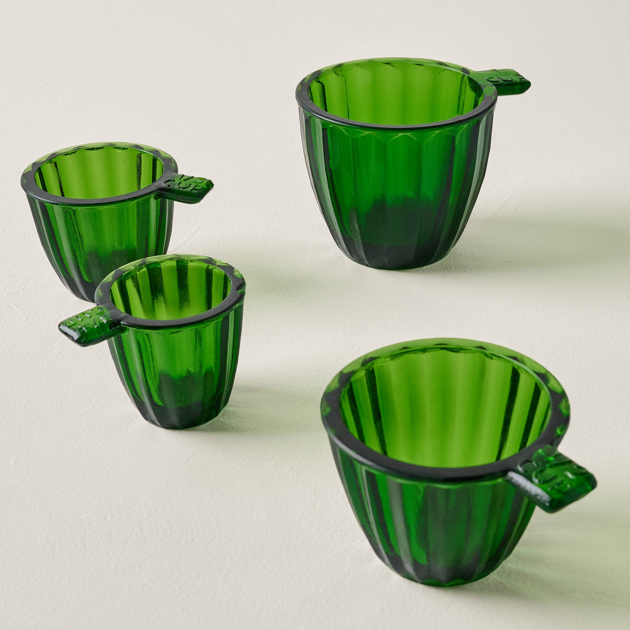 Green Glass 4 Cup Measuring Cup - Magnolia