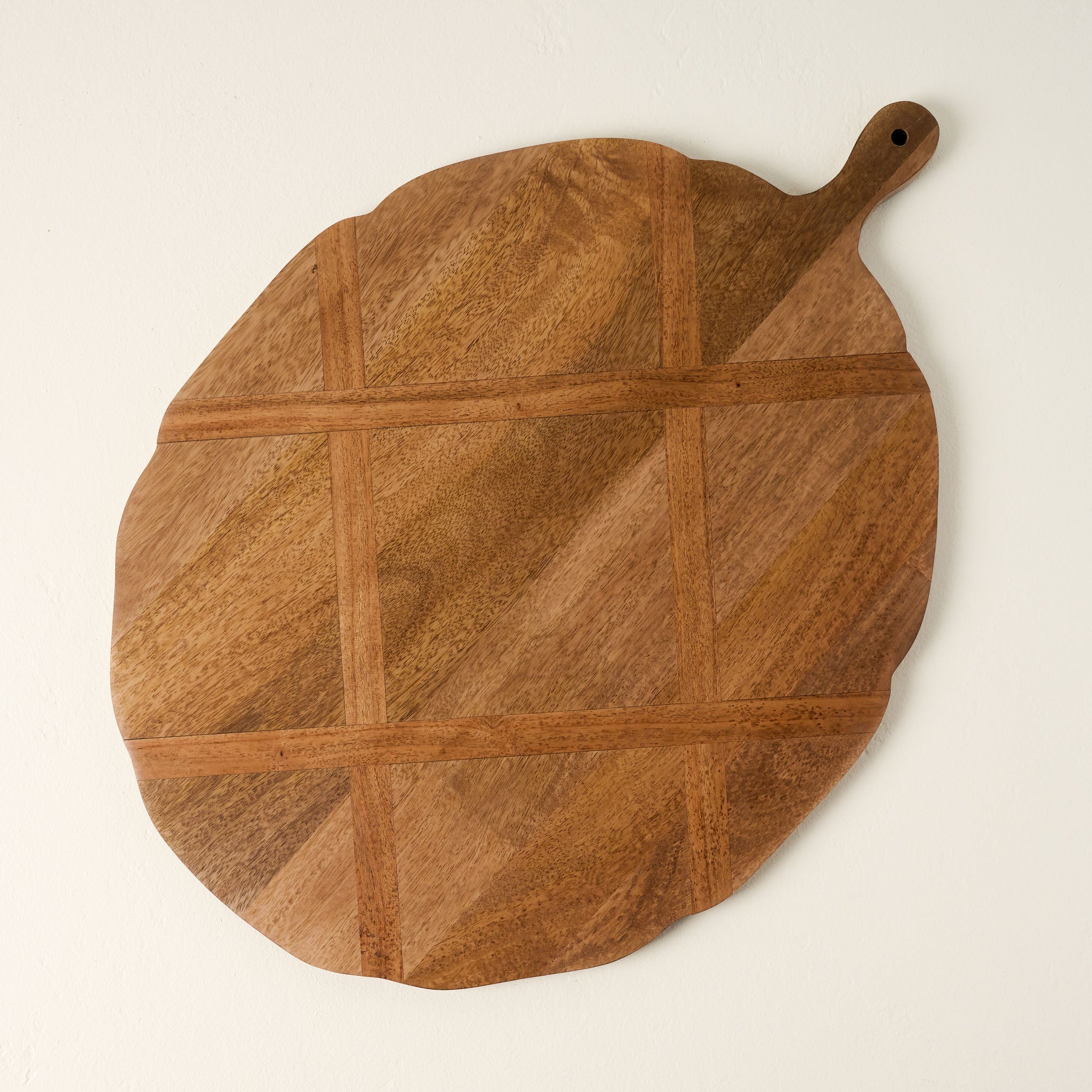 Antiqued Wood Large Oval Serving Board $68.00