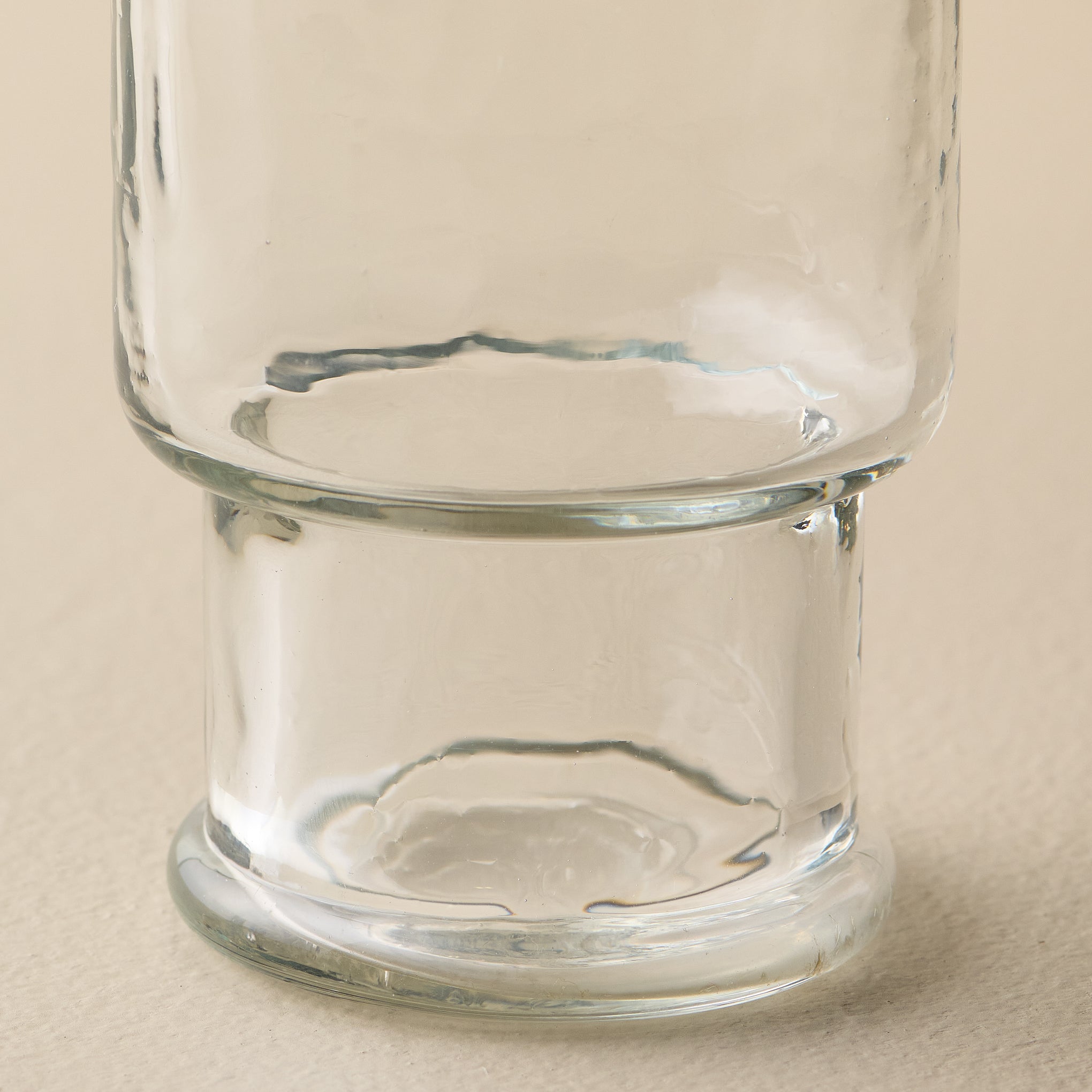 Rustic Glass Stacking Tumbler - Magnolia