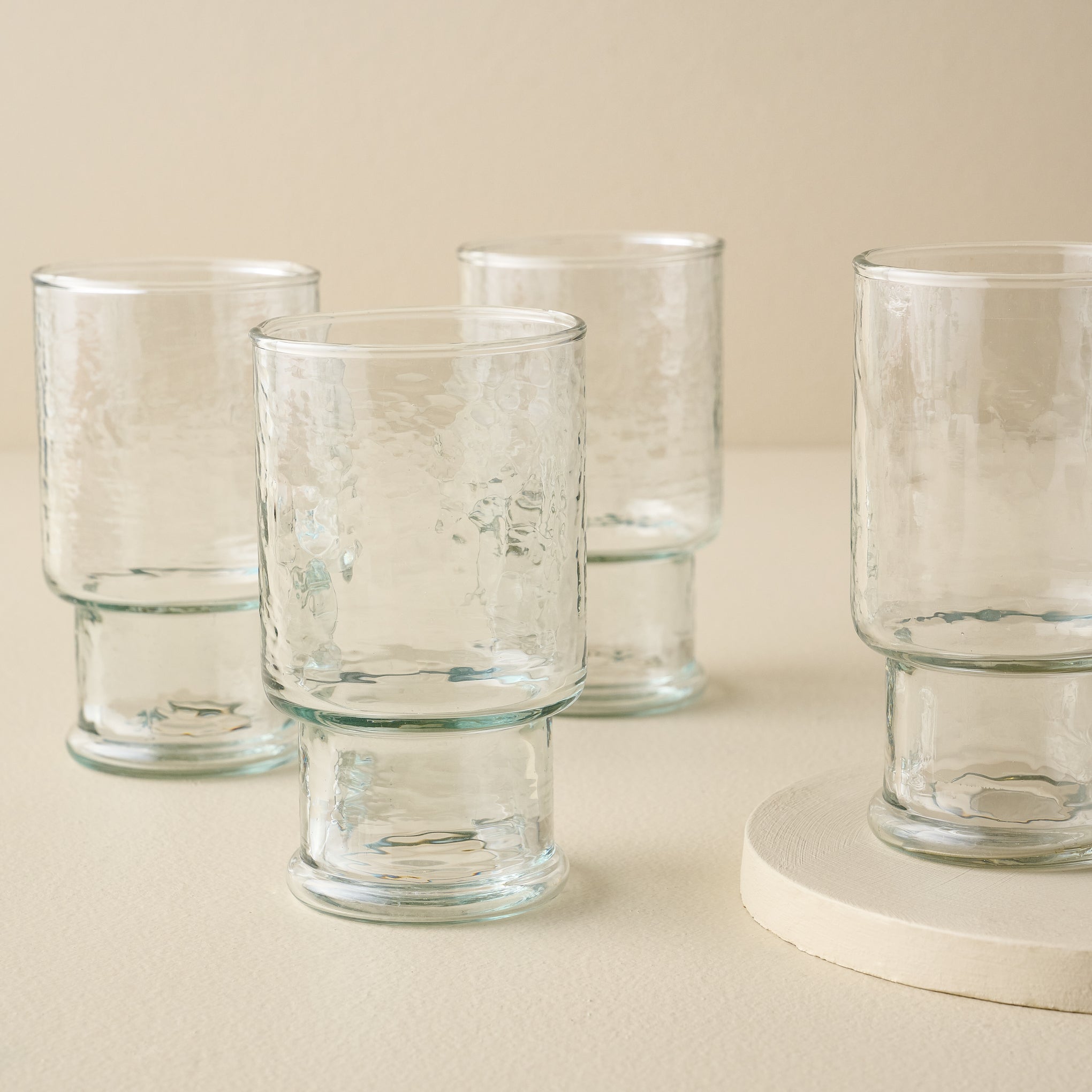 Rustic Glass Stacking Tumblers Items range from $8.00 to $10.00