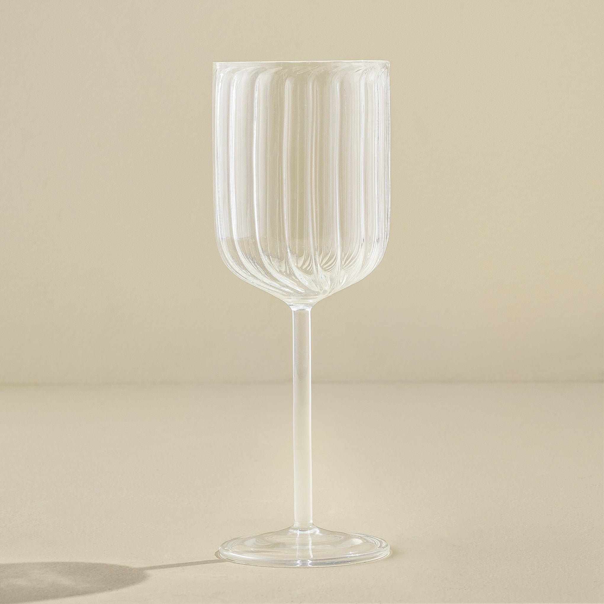 Fluted Wine Glass