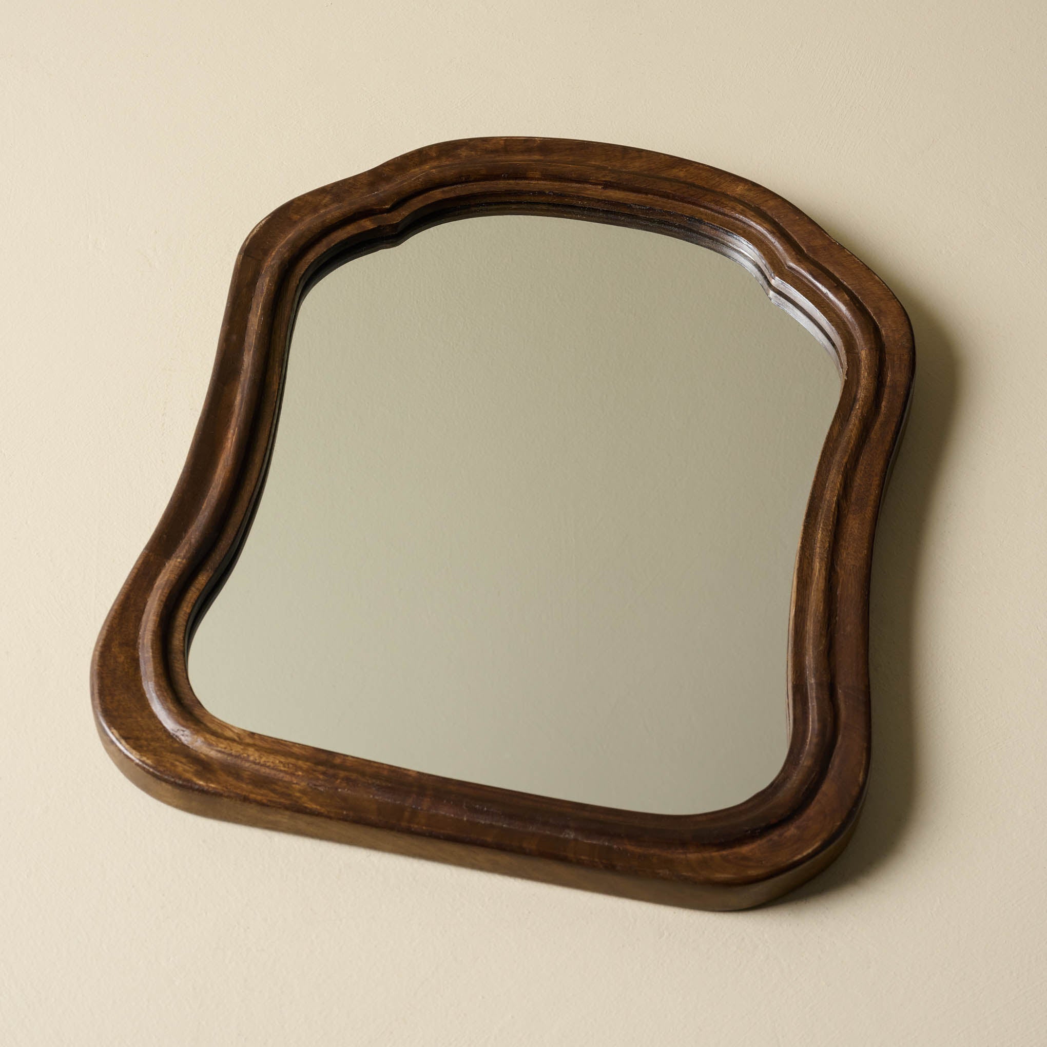 30 Round Wood Framed Wall Mirror Natural - Hearth & Hand™ with Magnolia