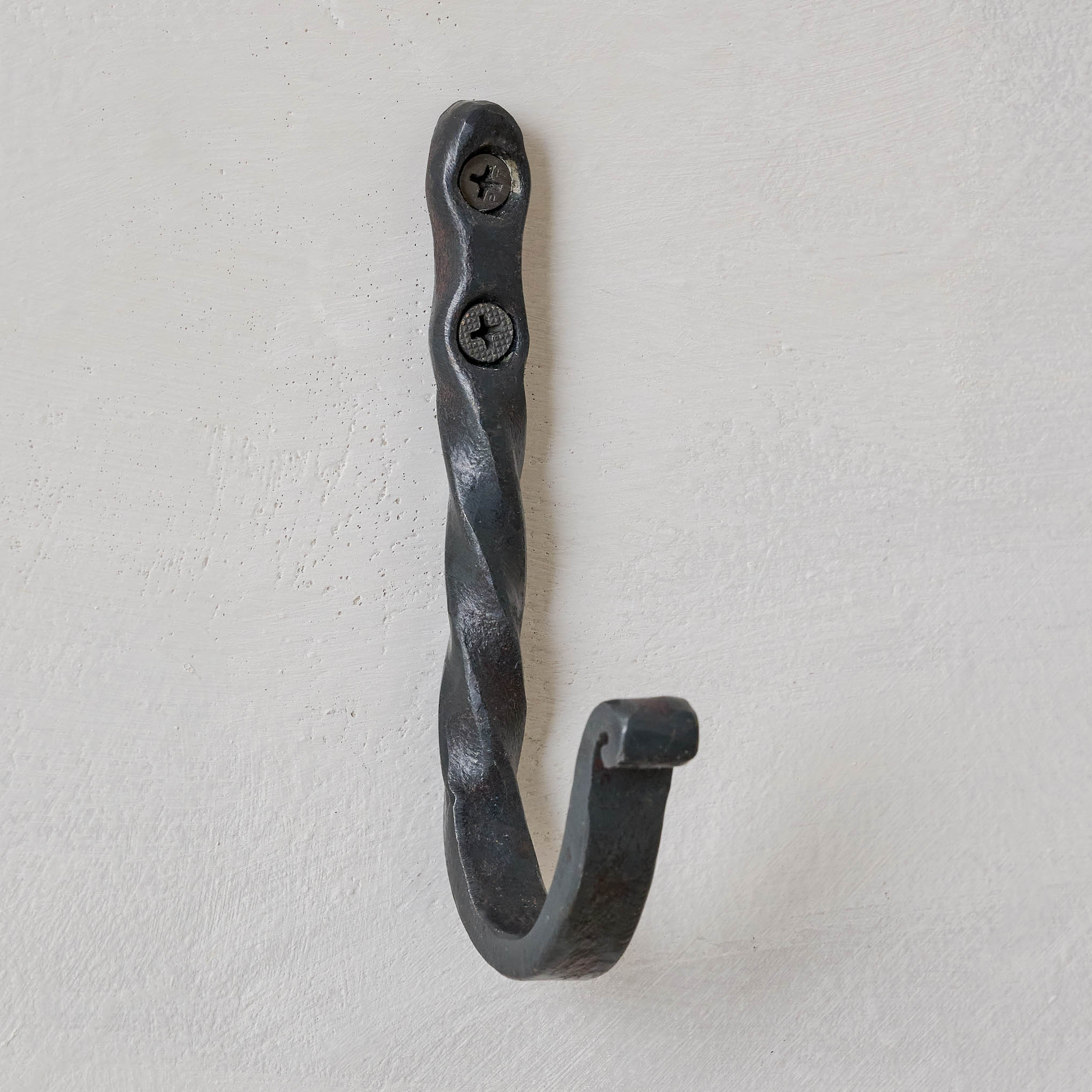 Noah Forged Iron Wall Hook in black