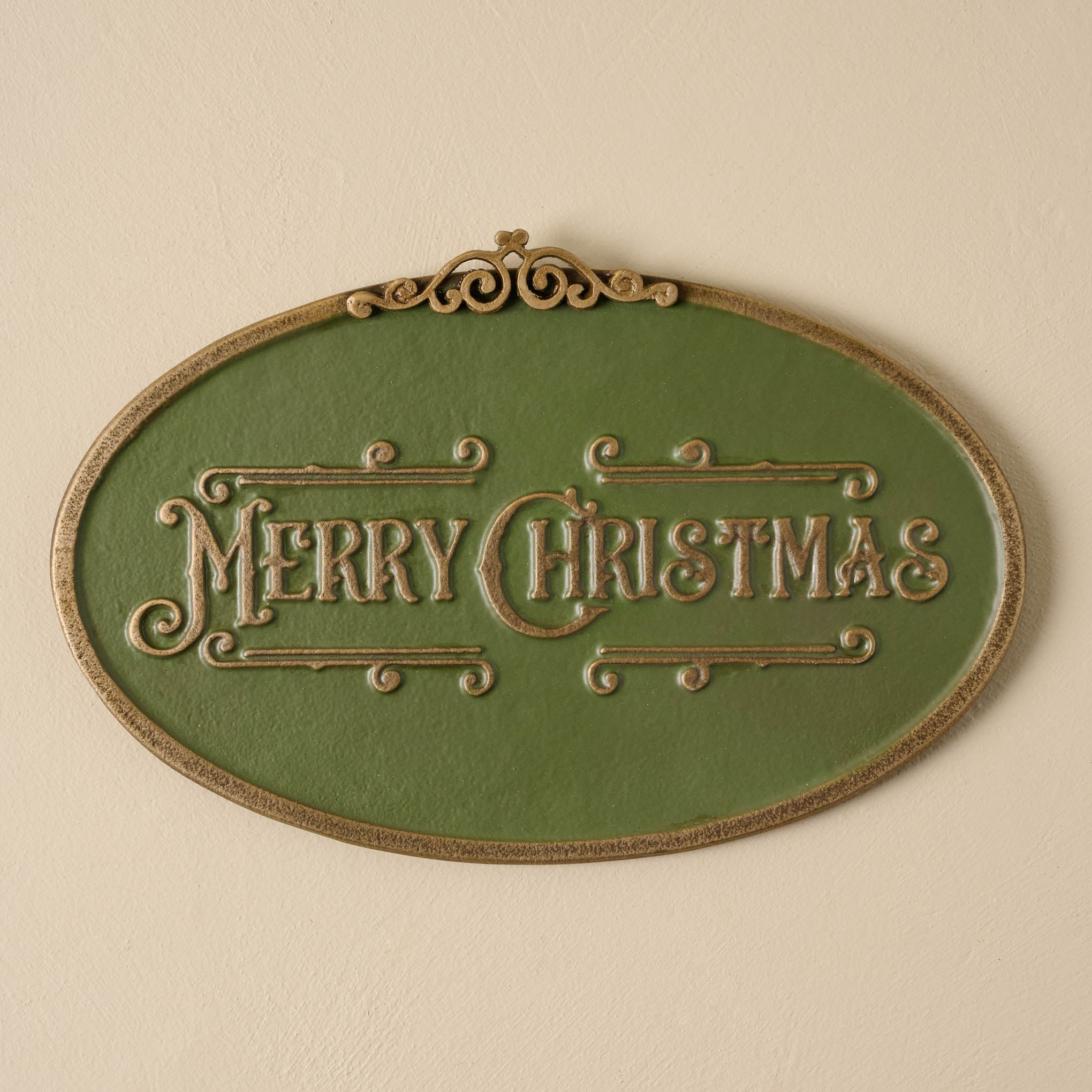 Merry Christmas Metal Wall Sign