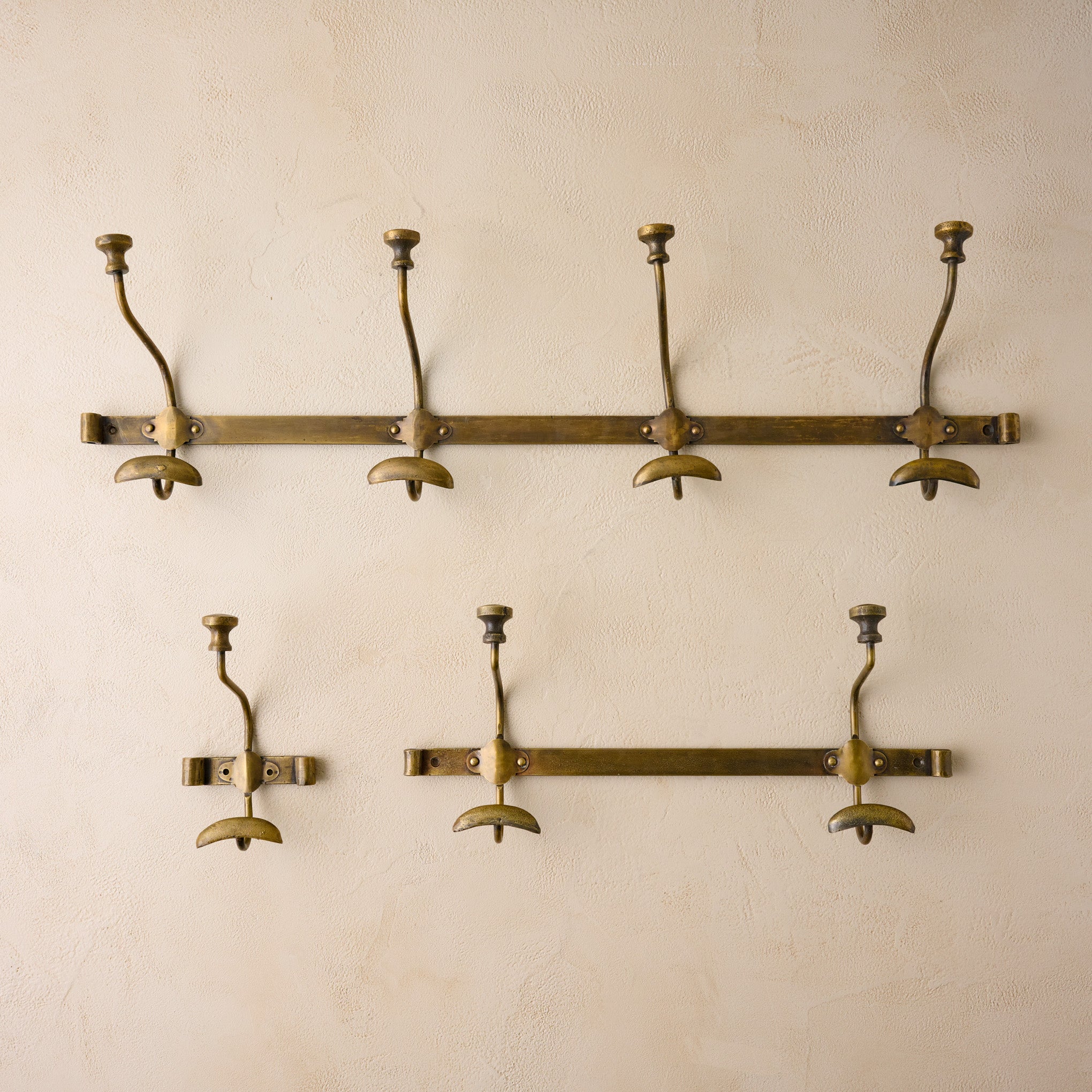 Luxury Robe Hooks Single Double Wall Hook Antique Brass Coat Rack