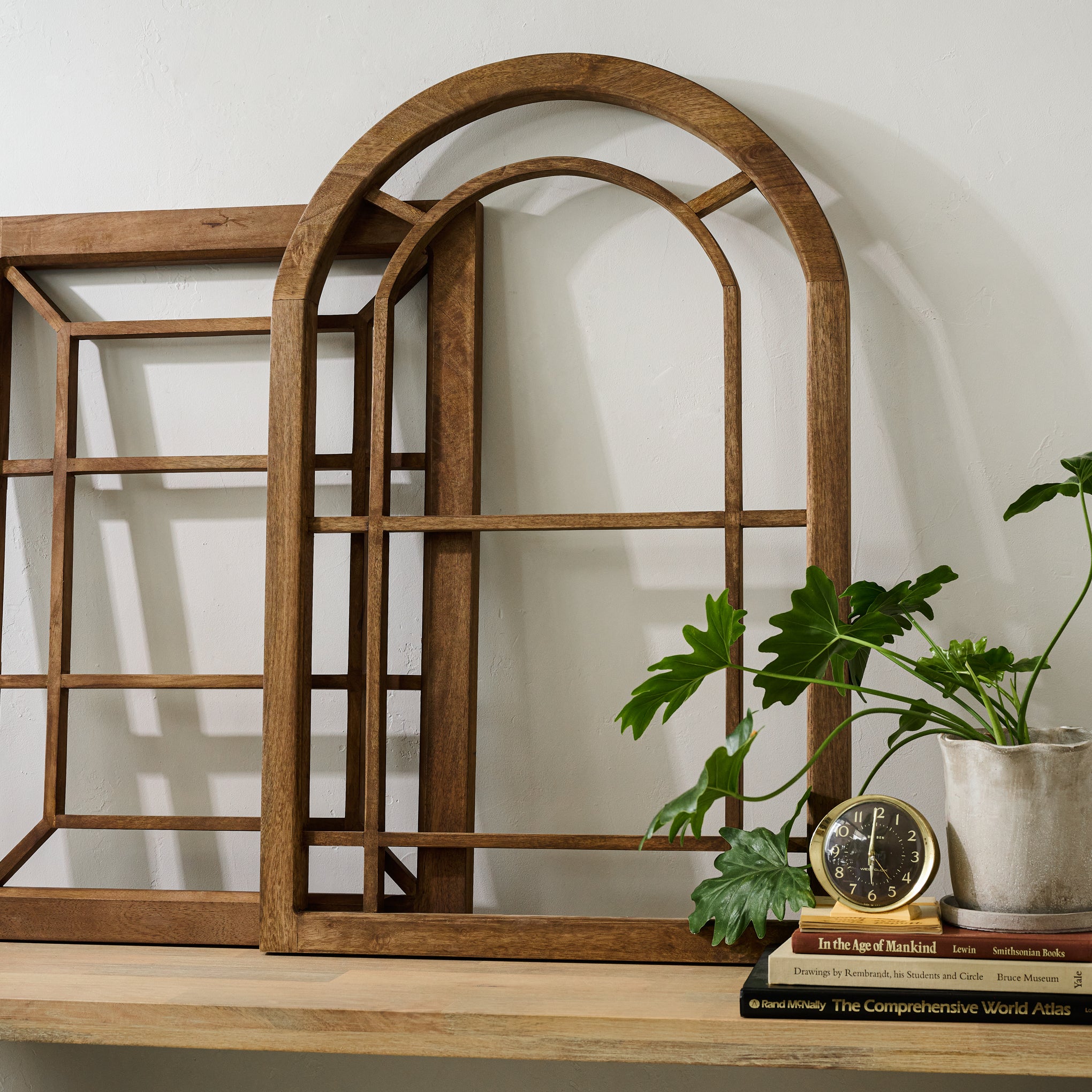 Parker Brass and Wood Shelf - Magnolia