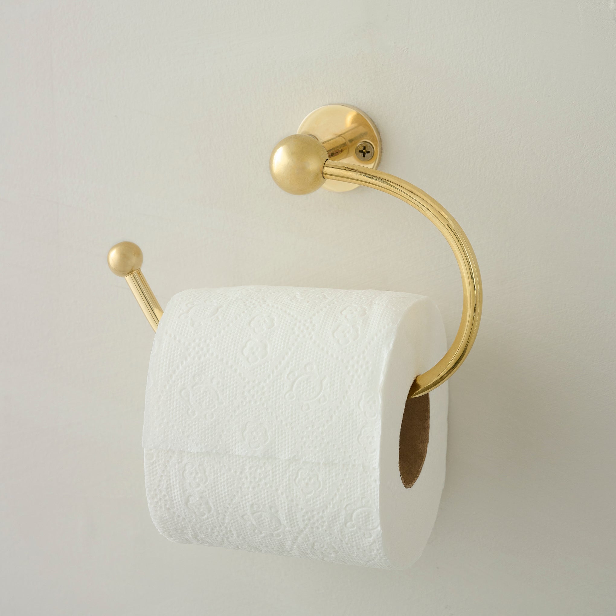 Jules Brass Toilet Paper Holder