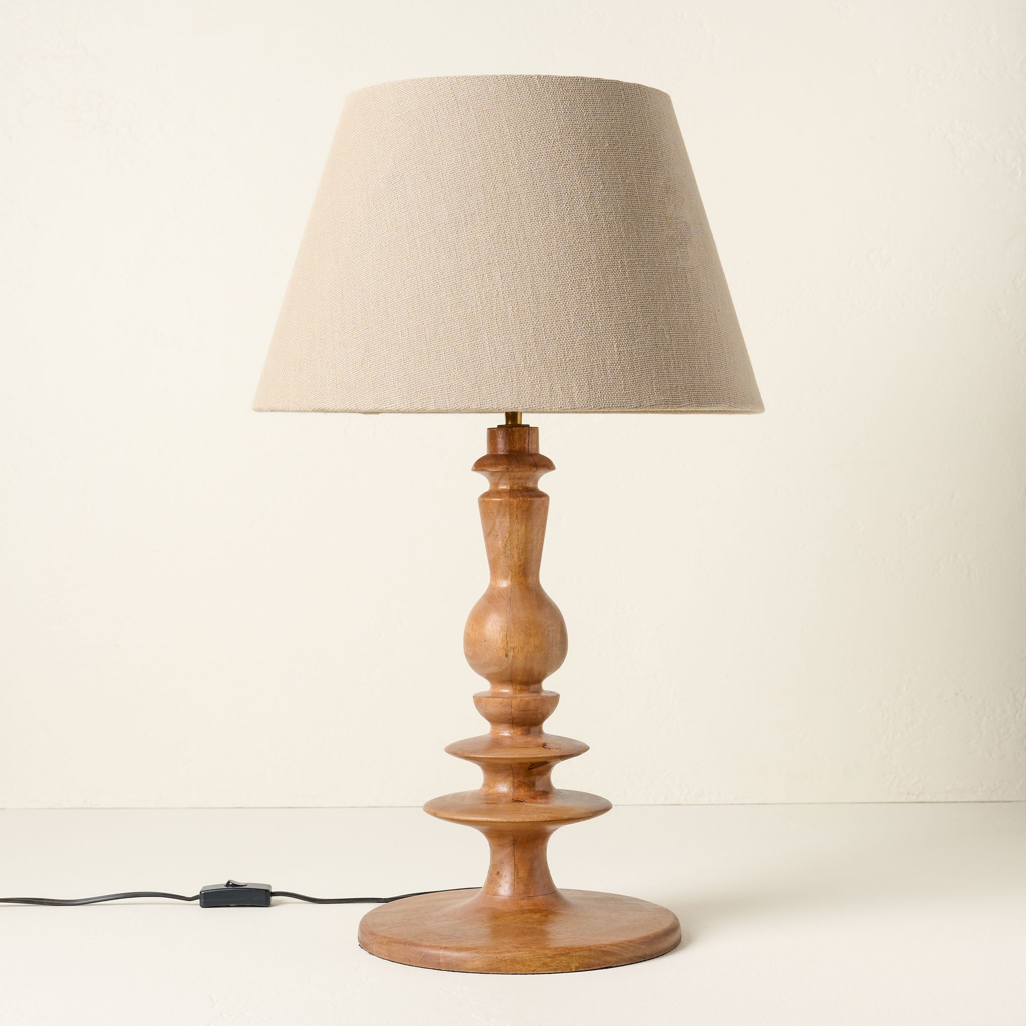 Enzo Turned Wood Table Lamp $188.00