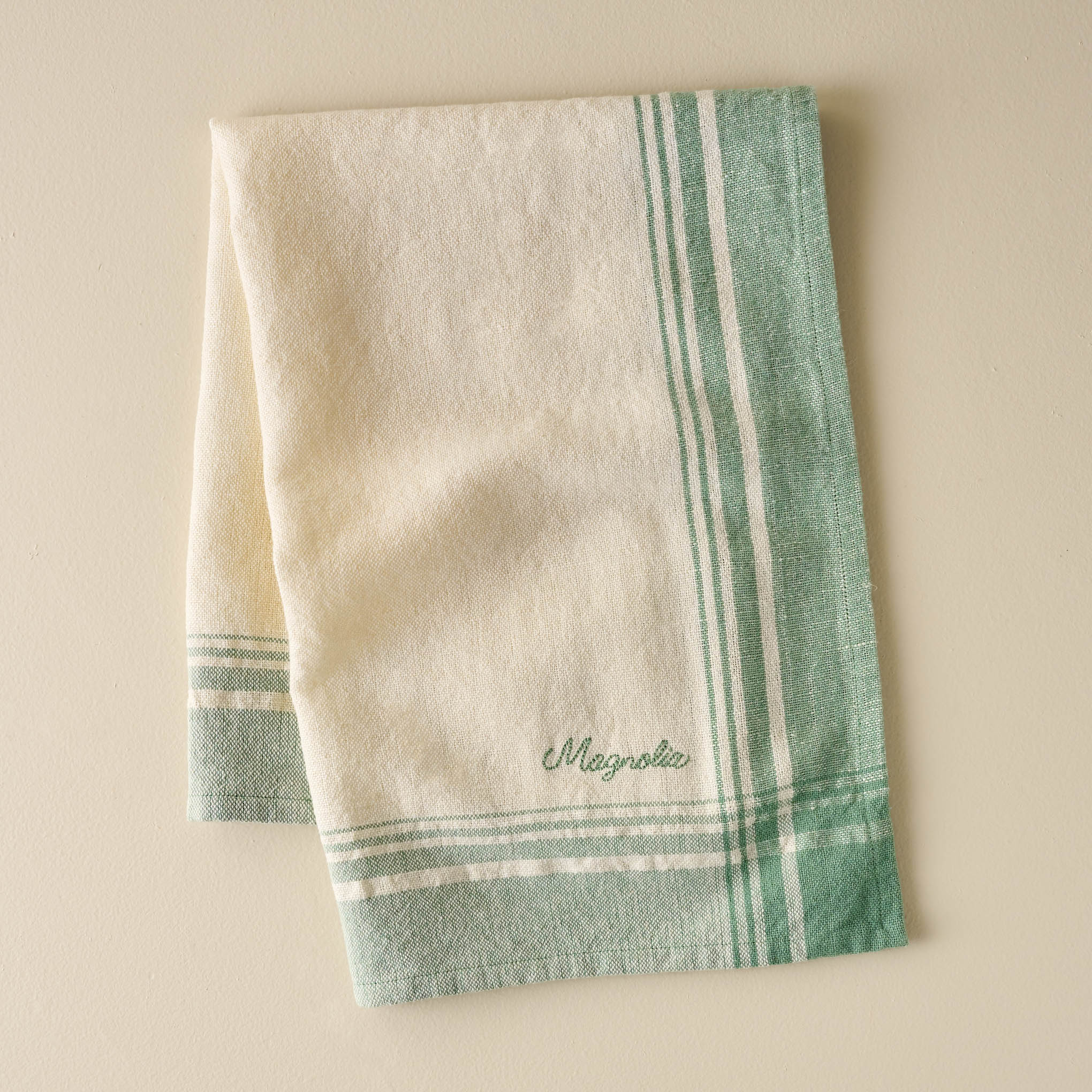Magnolia Vintage Border Tea Towel On sale for $12.80, discounted from $16.00