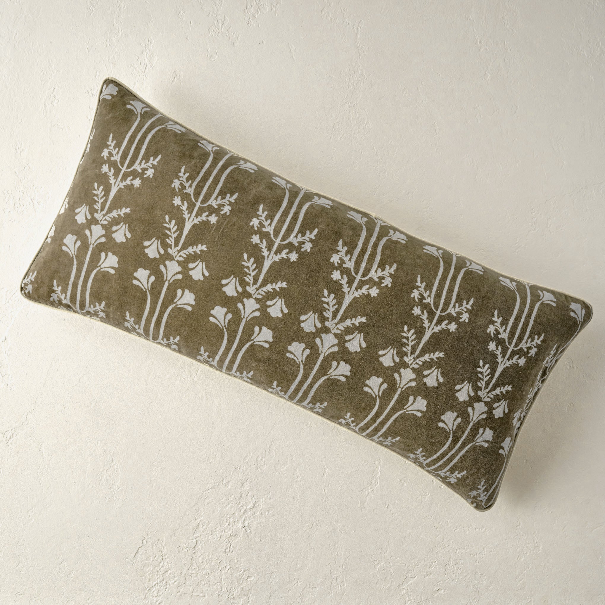 Tulip Velvet Lumbar Pillow