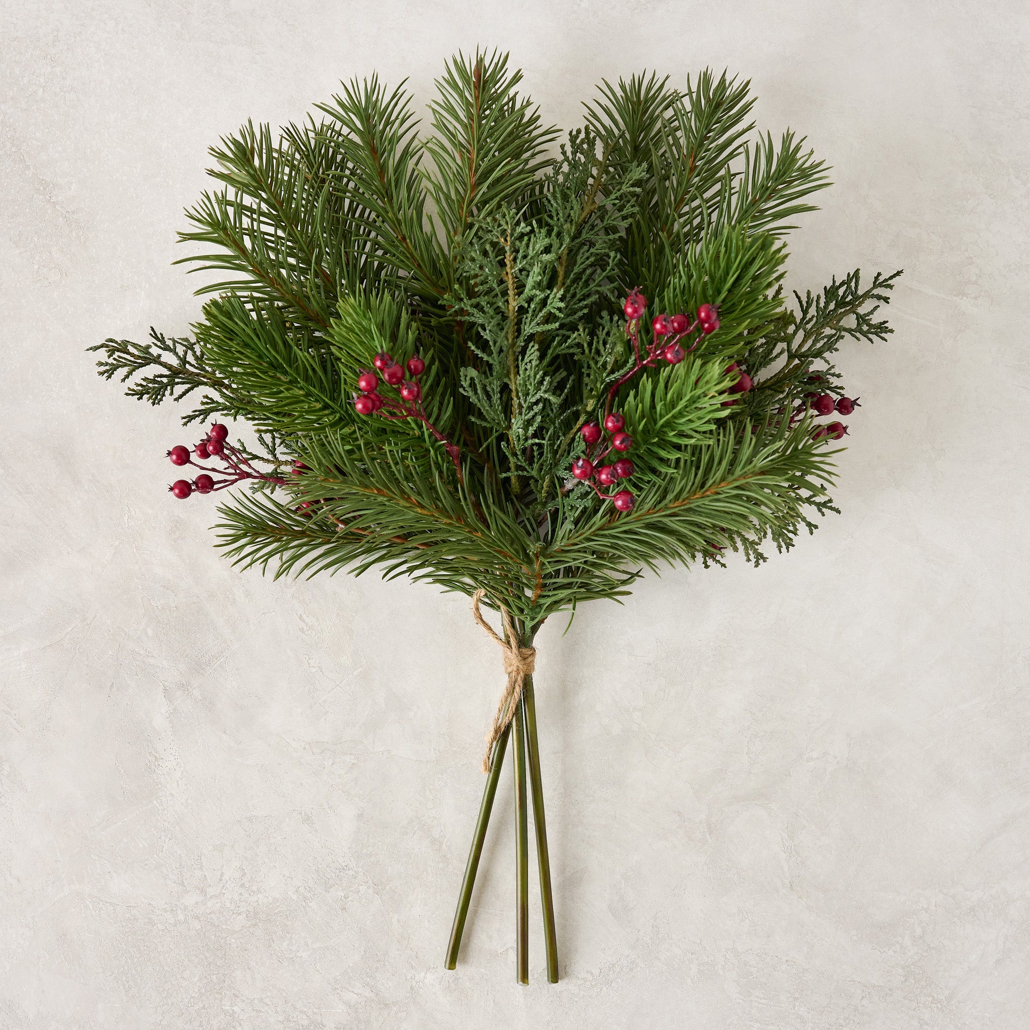 Real Touch Red Berry and Pine Bundle