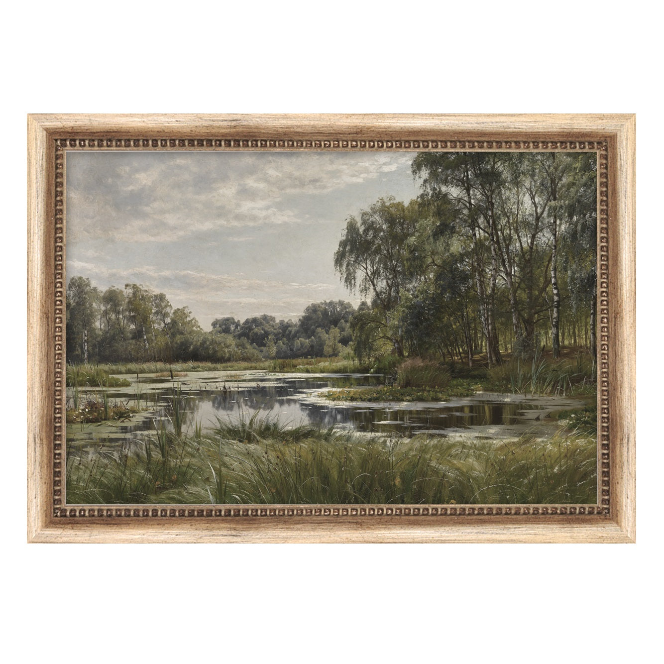 Framed wall art called Pond Study